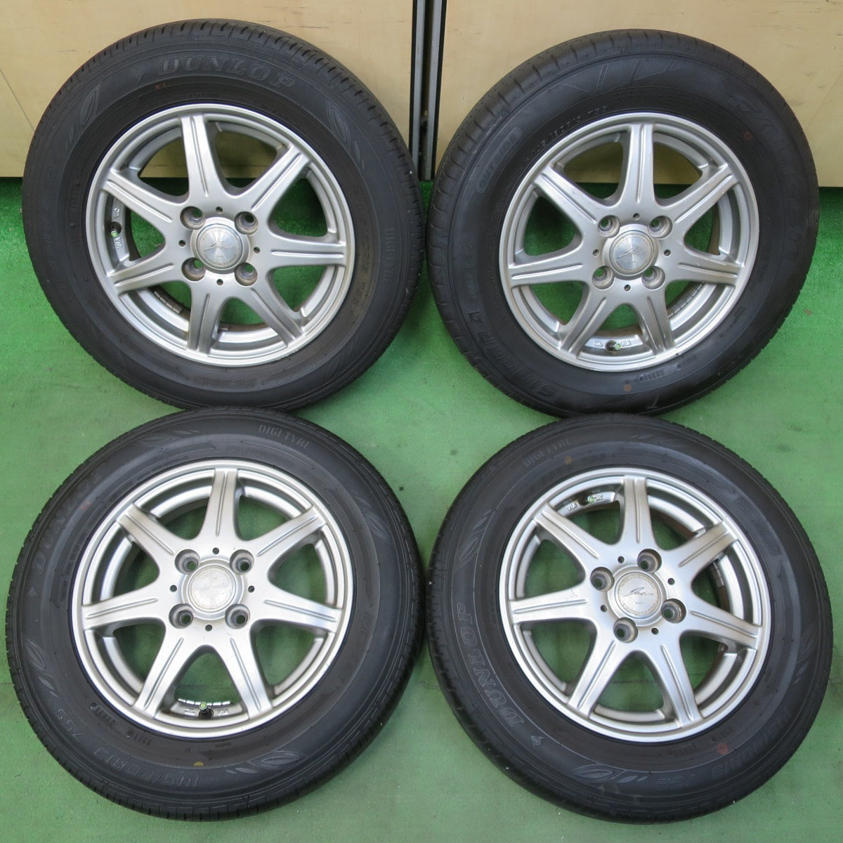 4本価格!21年★145/80R13 ファルケン シンセラ SN832i ダンロップ EC202 JOKER ジョーカー 13インチ PCD100/4H★5060507イノ