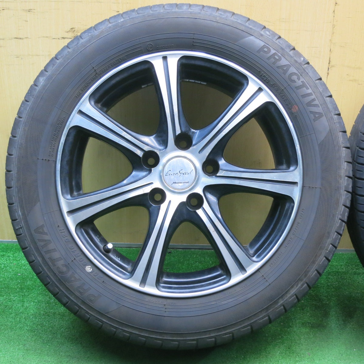 バリ溝!23年!9.5分★205/60R16 プラクティバ ヨコハマ EuroSpeed MANARAY SPORT ユーロスピード 16インチ PCD114.3/5H★5050402NJノ