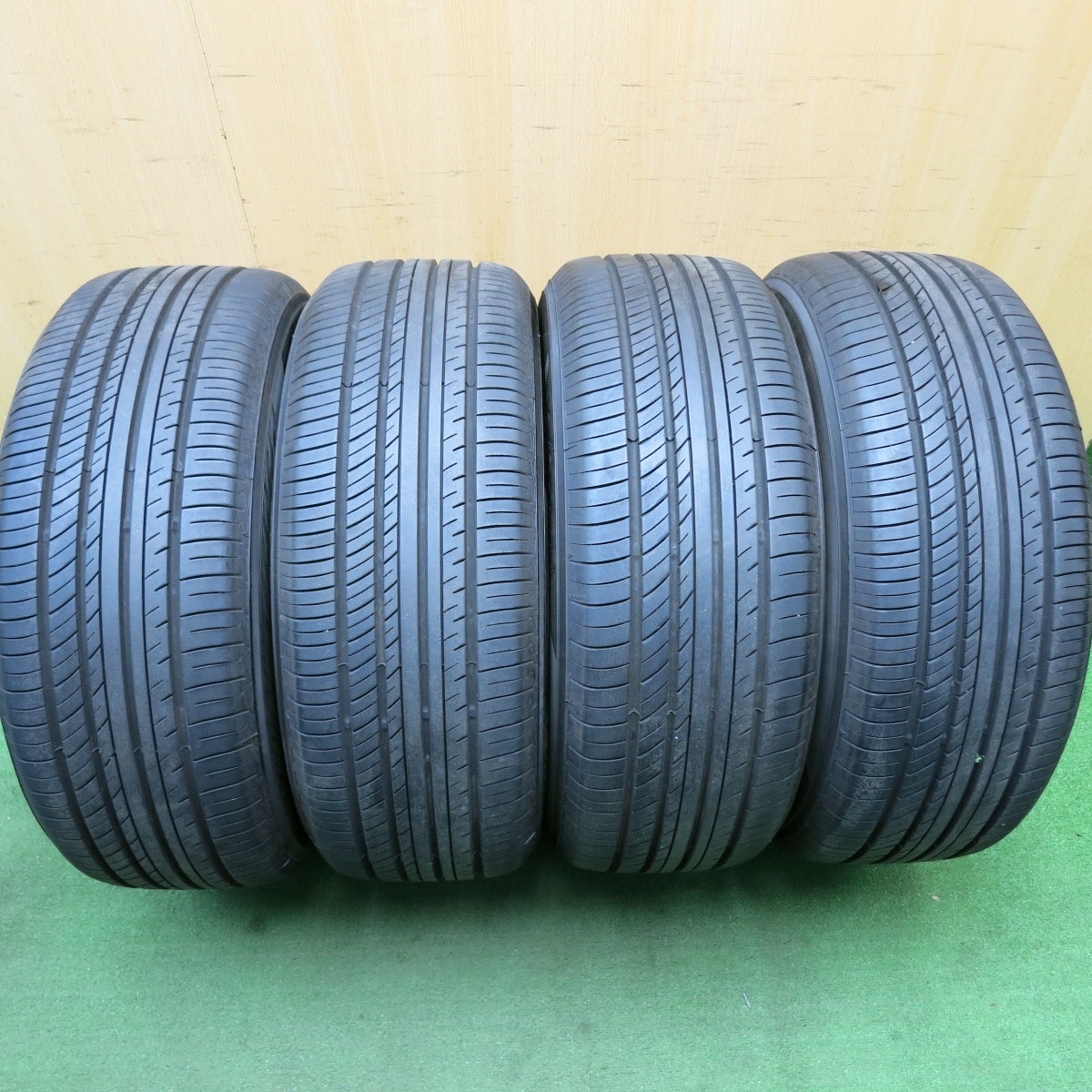バリ溝!24年!9.5分★マツダ アテンザ 純正 225/55R17 ヨコハマ アドバン dB V552 17インチ PCD114.3/5H★5053003HAノ