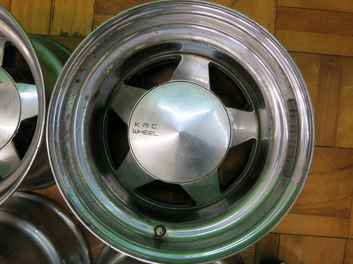5本価格 激レア 深リム★ランクル 等 KMC WHEEL 16.5×9.75 KMC ホイール 16.5インチ PCD139.7/6H★2032904ヒホ