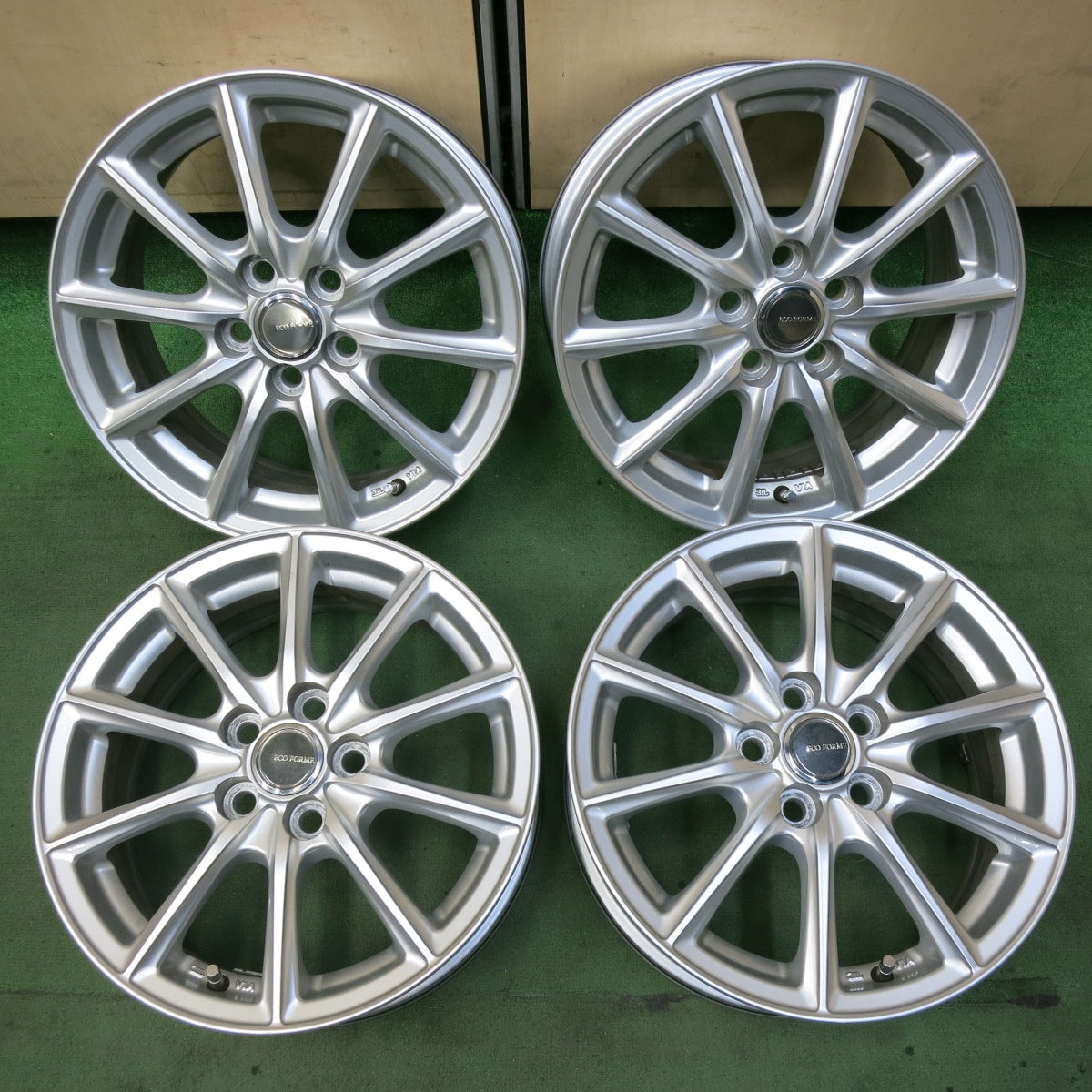 キレイ★プリウス 等 ECO FORME 15インチ ホイール エコフォルム 15×6J PCD100/5H★5071109SYホ
