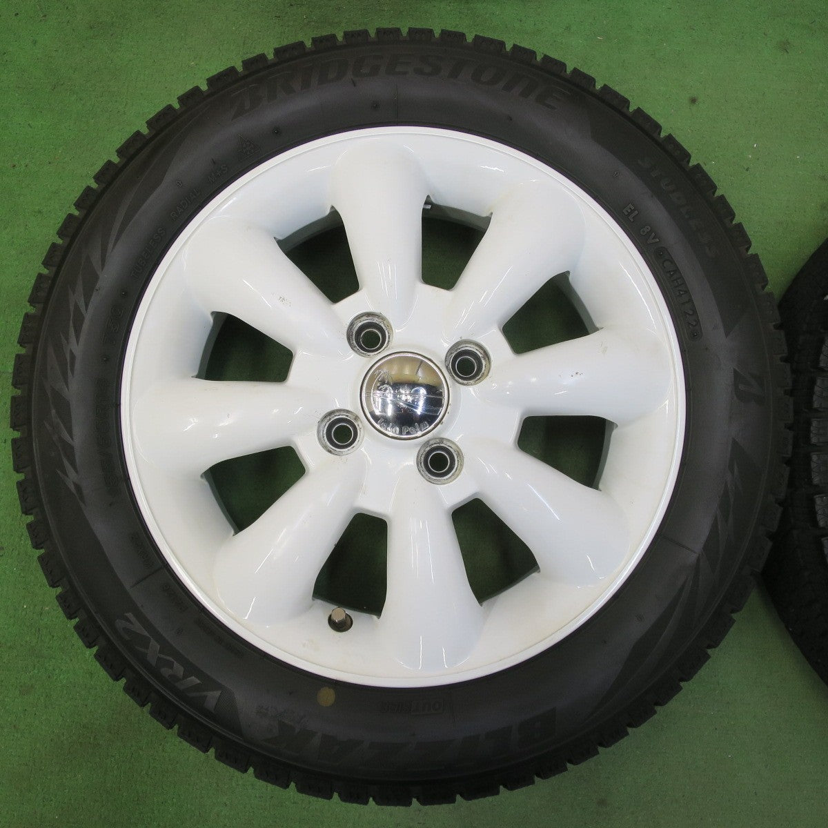 4本価格!22年★スタッドレス 155/65R14 ブリヂストン ブリザック VRX2 LaLaPalm S111 ララパーム 14インチ PCD100/4H★5070605イス