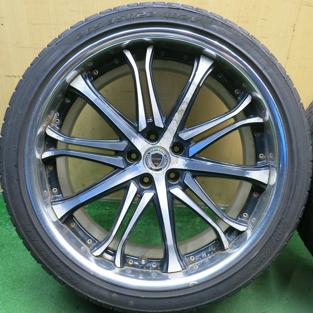 4本価格!23年◎WORK SCHWERT SC6 265/35R22 マックストレック FORTIS T5 ワーク シュバート シュヴァート 22インチ PCD114.3/5H◎6101003HAノ