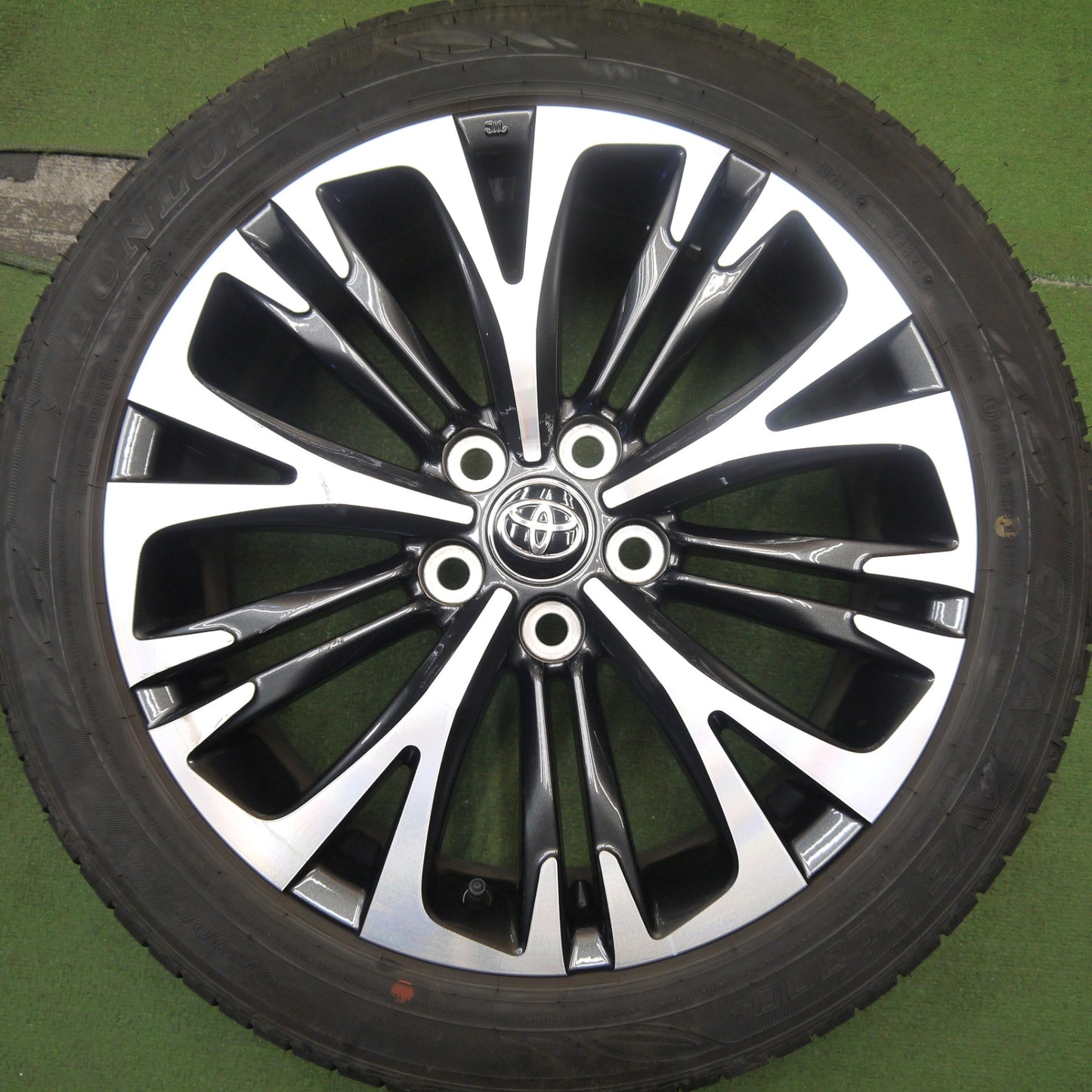 バリ溝!21年!9.5分★トヨタ ヤリスクロス 純正 215/50R18 ダンロップ エナセーブ EC300+ 18インチ PCD114.3/5H★5082510Hノ