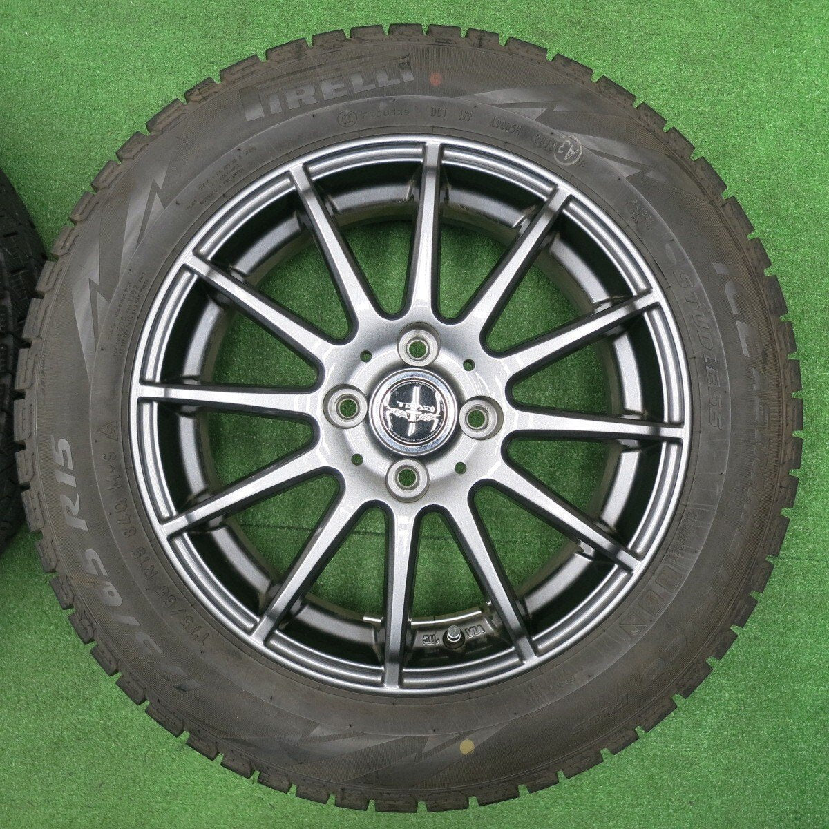 キレイ★スタッドレス 175/65R15 ピレリ アイスアシンメトリコ プラス TEAD テッド 15インチ PCD100/4H★4121401NJス