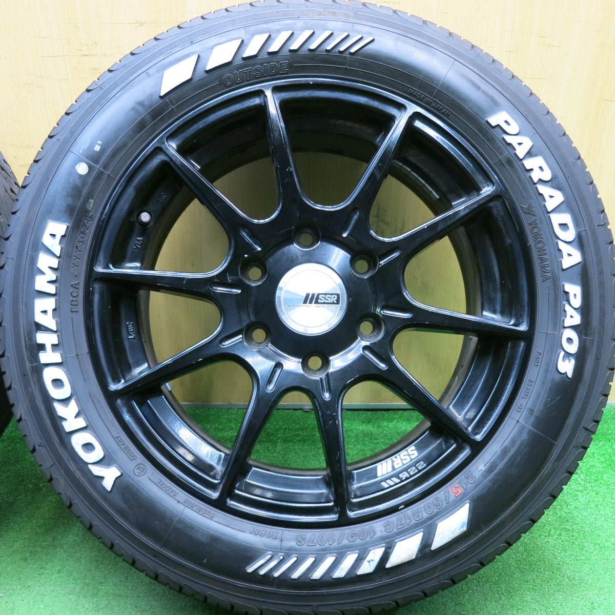 バリ溝!24年!9.5分★SSR GTX01 タナベ 215/60R17C 109/107S ヨコハマ PARADA PA03 17インチ PCD139.7/6H★5052301HAノ