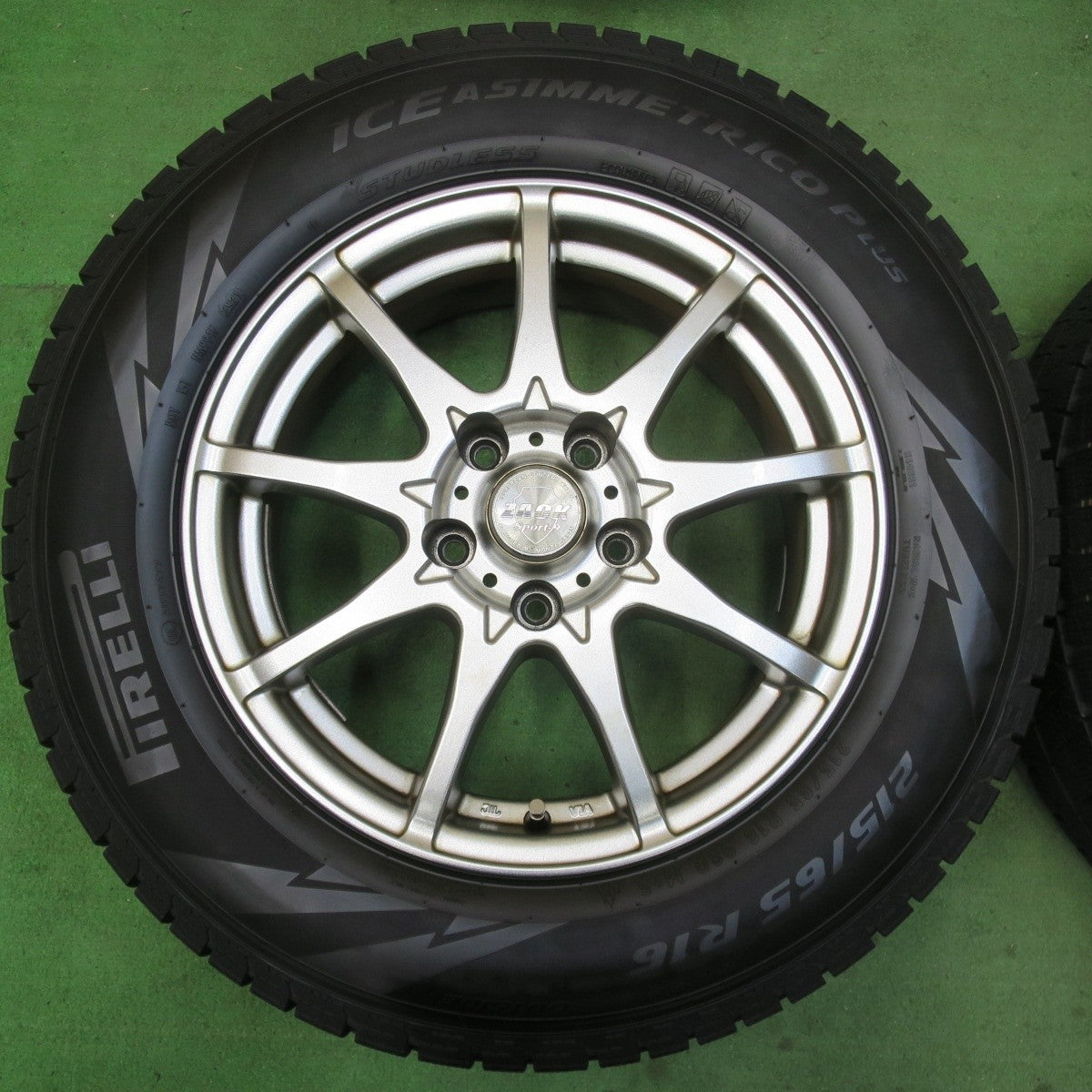 4本価格 21年★スタッドレス 215/65R16 ピレリ アイスアシンメトリコ プラス ZACK Sport-9 MONZA PCD114.3/5H★5012714イス