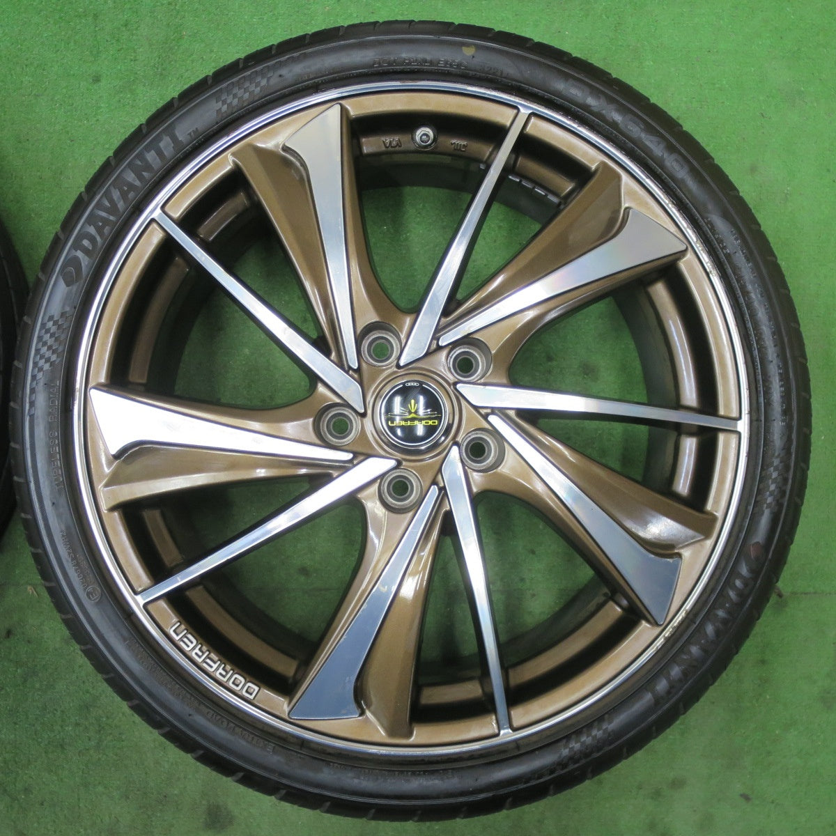 バリ溝!21年!8.5分★215/40R18 ダヴァンティ DX640 DORFREN LFM606 ドルフレン 18インチ PCD114.3/5H★5090701TTノ