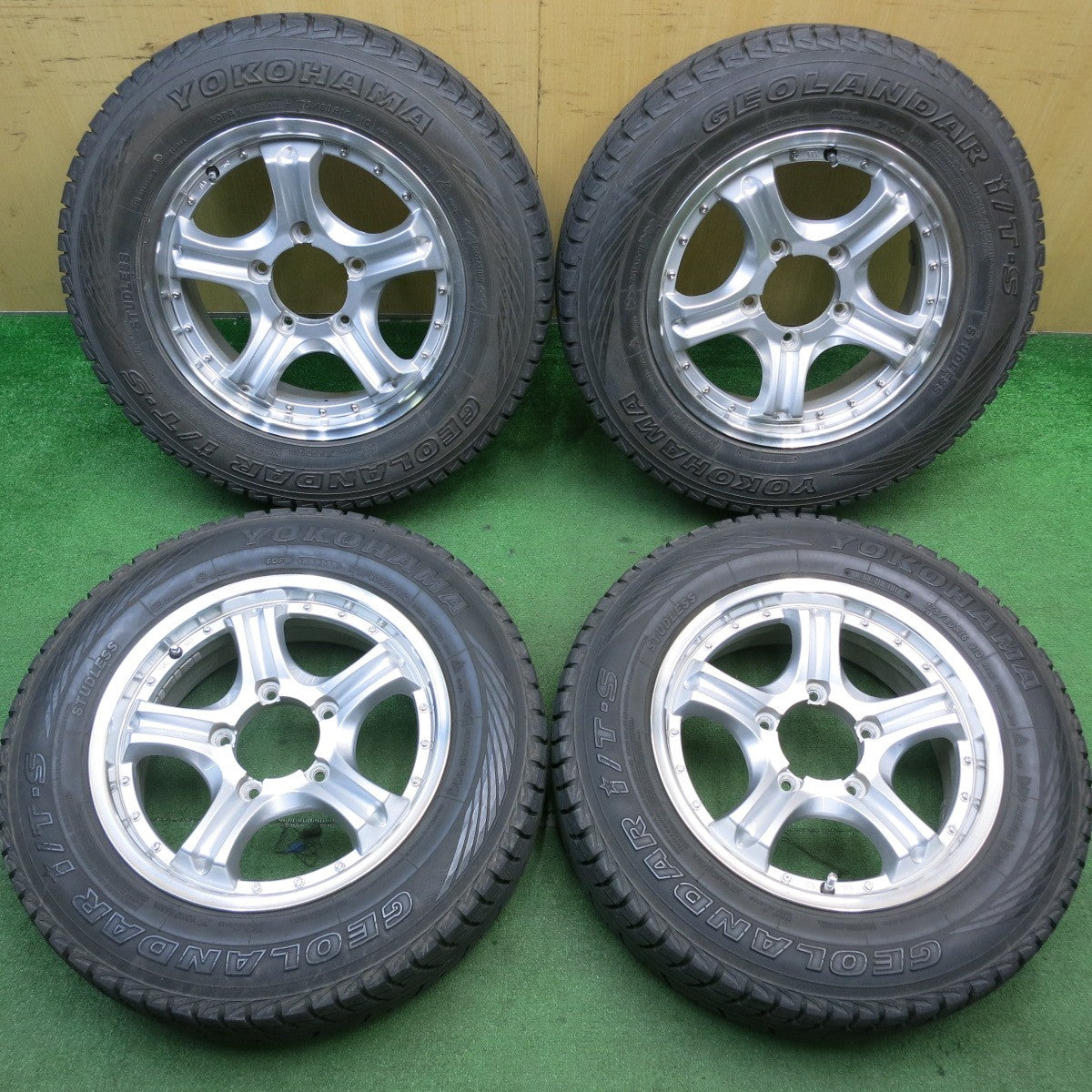 4本価格★スタッドレス 175/80R16 ヨコハマ ジオランダー i/T-S Lehrmeister ROAD SPOKE VR 16インチ レアマイスター PCD139.7/5H★5051302TNス