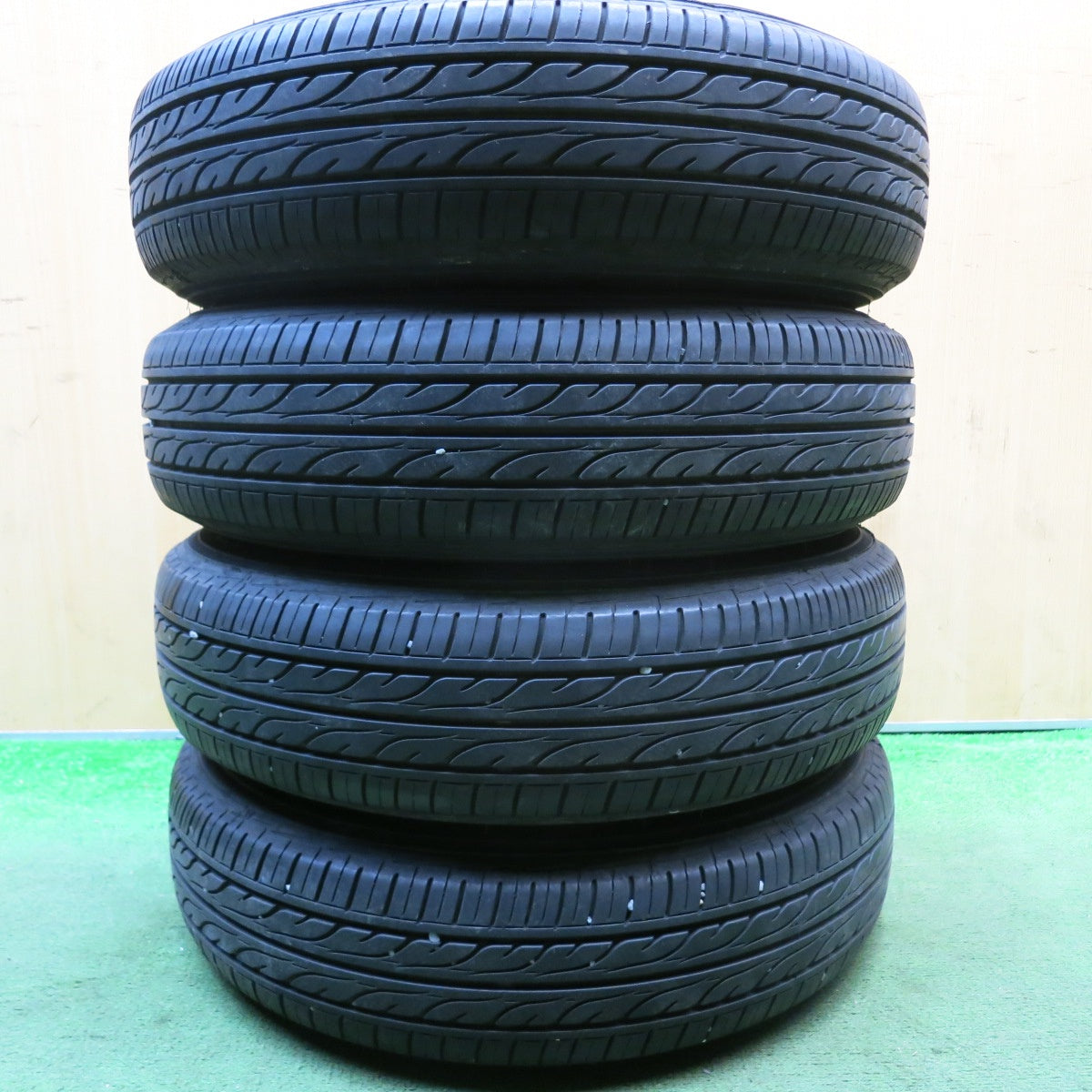 4本価格!22年★145/80R13 ダンロップ EC202 スチール ホイール 13インチ PCD100/4H★5092804HAノ