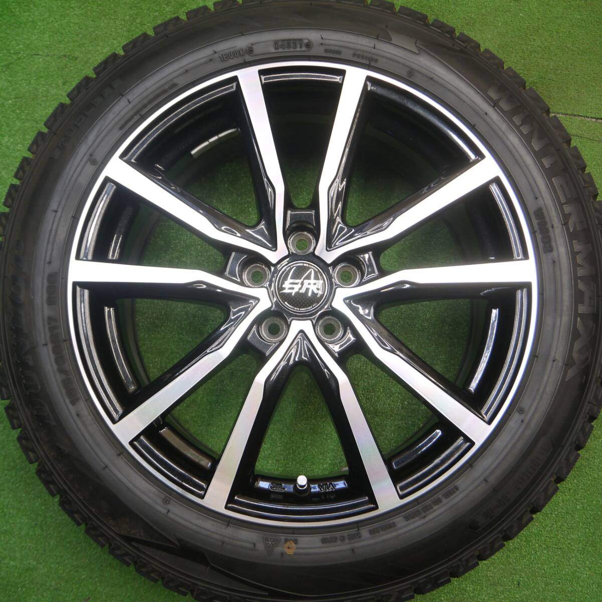 超バリ溝!21年!ほぼ10分★ロッキー ライズ 等 195/60R17 スタッドレス ダンロップ ウインターマックス WM02 STRANGER ストレンジャー 17インチ PCD100/5H★4122407Hス
