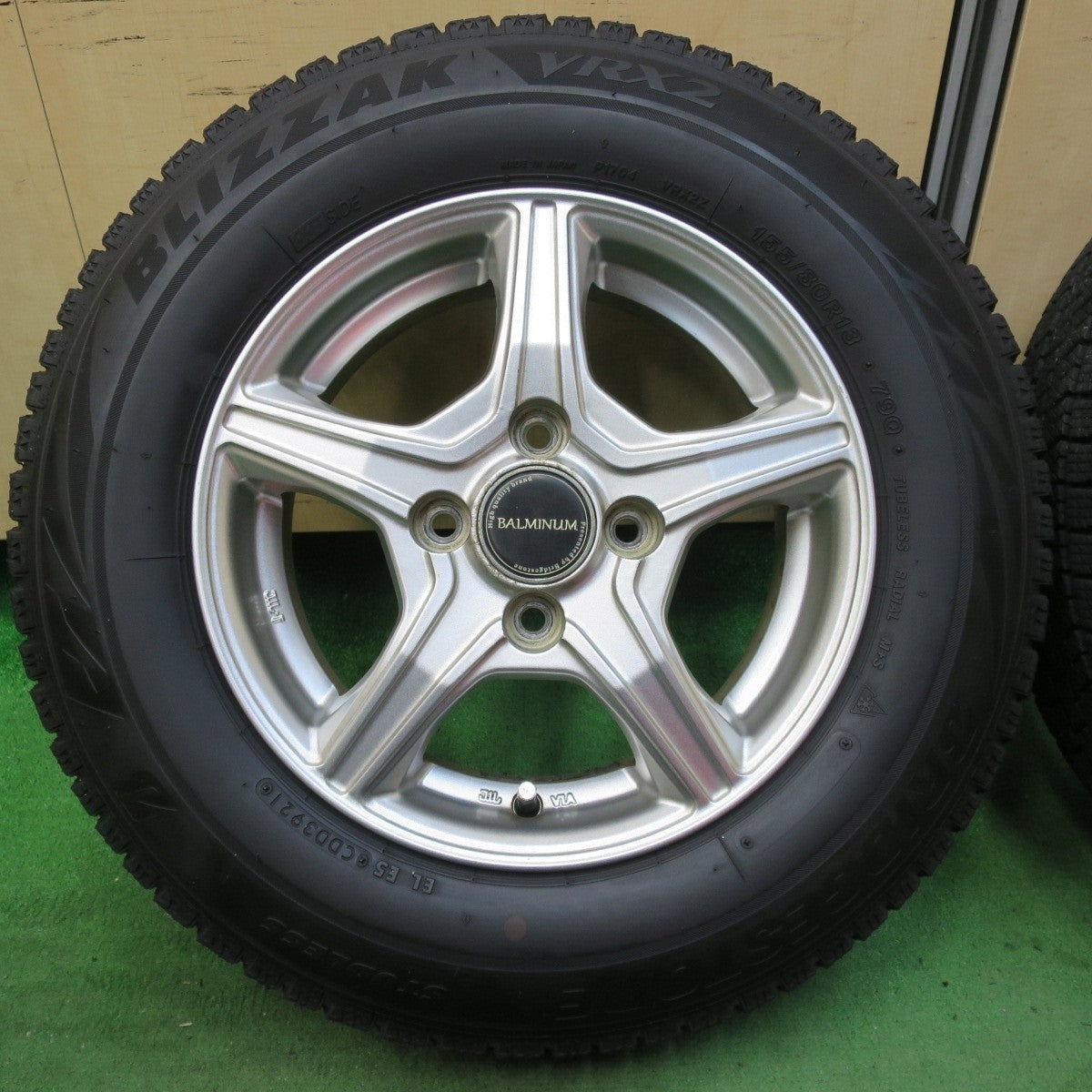 4本価格!21年★スタッドレス 155/80R13 ブリヂストン ブリザック VRX2 BALMINUM バルミナ 13インチ PCD100/4H★5021712イス