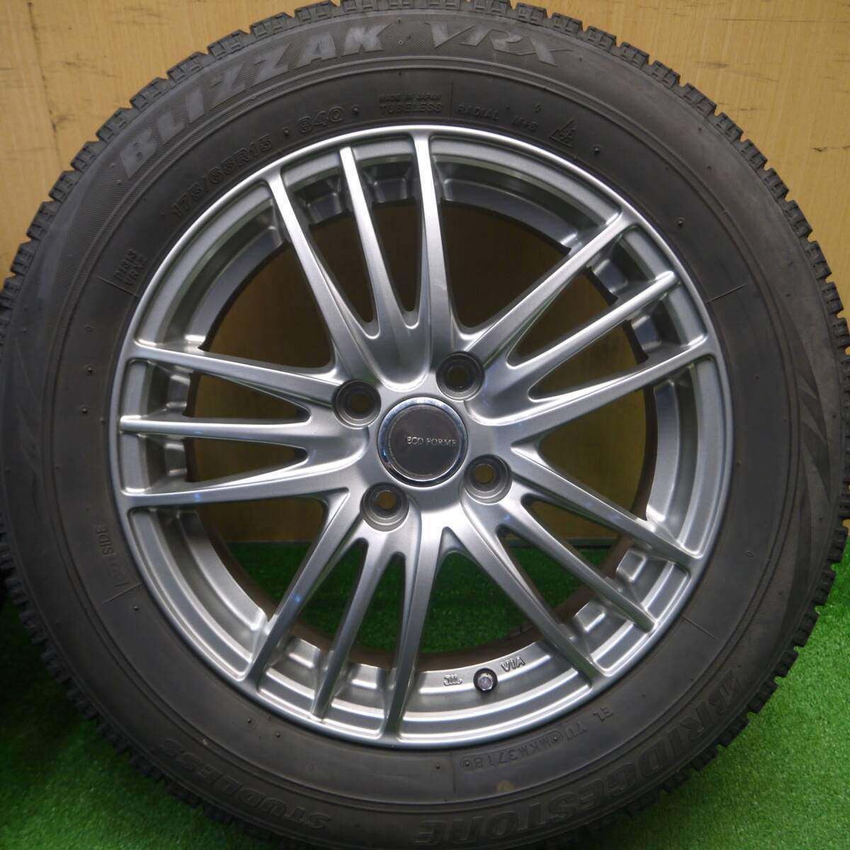 4本価格★スタッドレス 175/65R15 ブリヂストン ブリザック VRX ECO FORME エコフォルム 15インチ PCD100/4H★4120203Hス