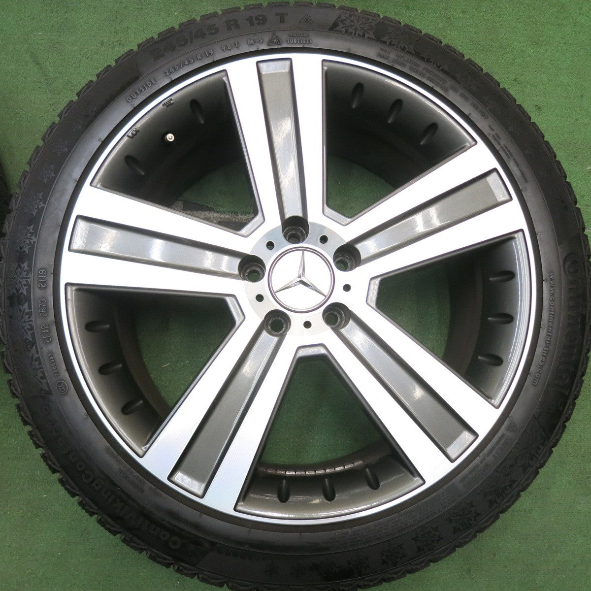 4本価格★ベンツ 等 EuroPremium WERNER 245/45R19 スタッドレス コンチネンタル コンチバイキングコンタクト6 ユーロプレミアム ヴェルナー PCD112/5H★5092109HAス