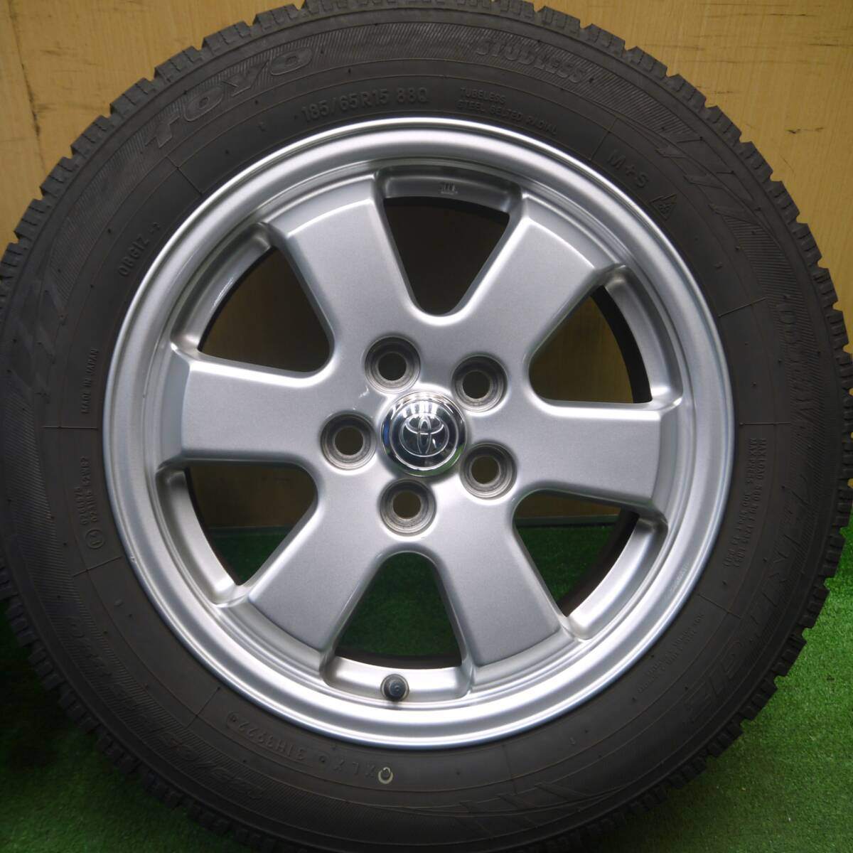 キレイ!22年★トヨタ 20系 プリウス 純正 185/65R15 スタッドレス トーヨー オブザーブ ガリット GIZ 15インチ PCD100/5H★5022513Hス