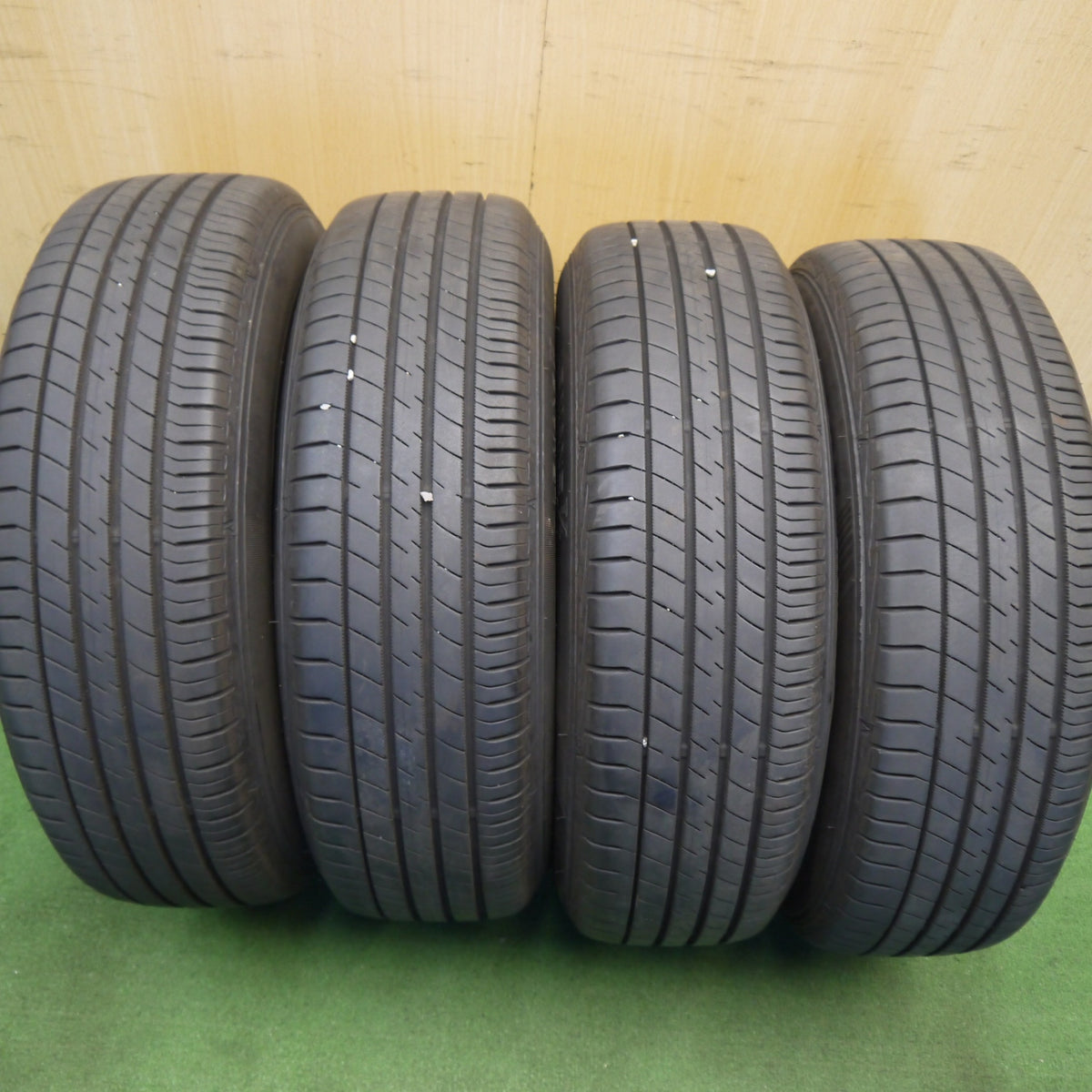 バリ溝!24年!8.5分◎175/70R14 ダンロップ LE MANS V+ SMACK ENKEI スマック エンケイ ルマン 5+ 14インチ PCD100/4H◎6100202Hノ