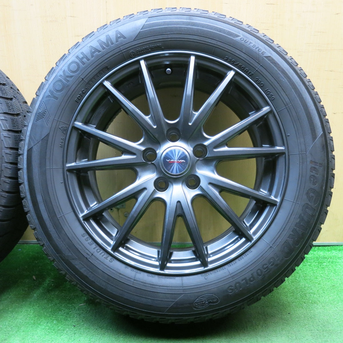バリ溝!キレイ!8.5分★スタッドレス 225/60R17 ヨコハマ アイスガード iG50 プラス VELVA SPORT ヴェルヴァ スポーツ 17インチ PCD114.3/5H★5042201NJス