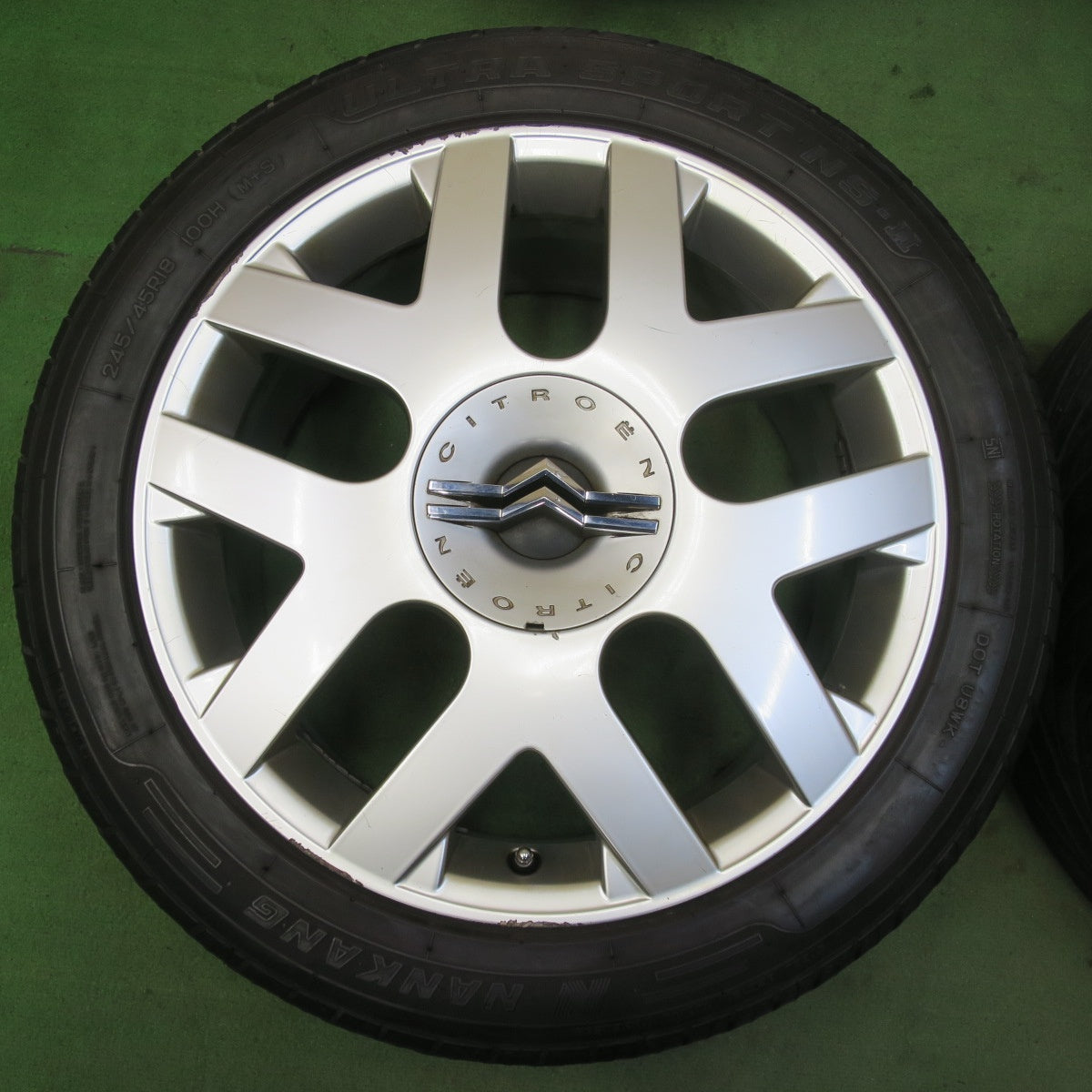 バリ溝!21年!8.5分★シトロエン C6 純正 245/45R18 ナンカン ウルトラスポーツ NS-2 18インチ PCD108/5H★5092704イノ
