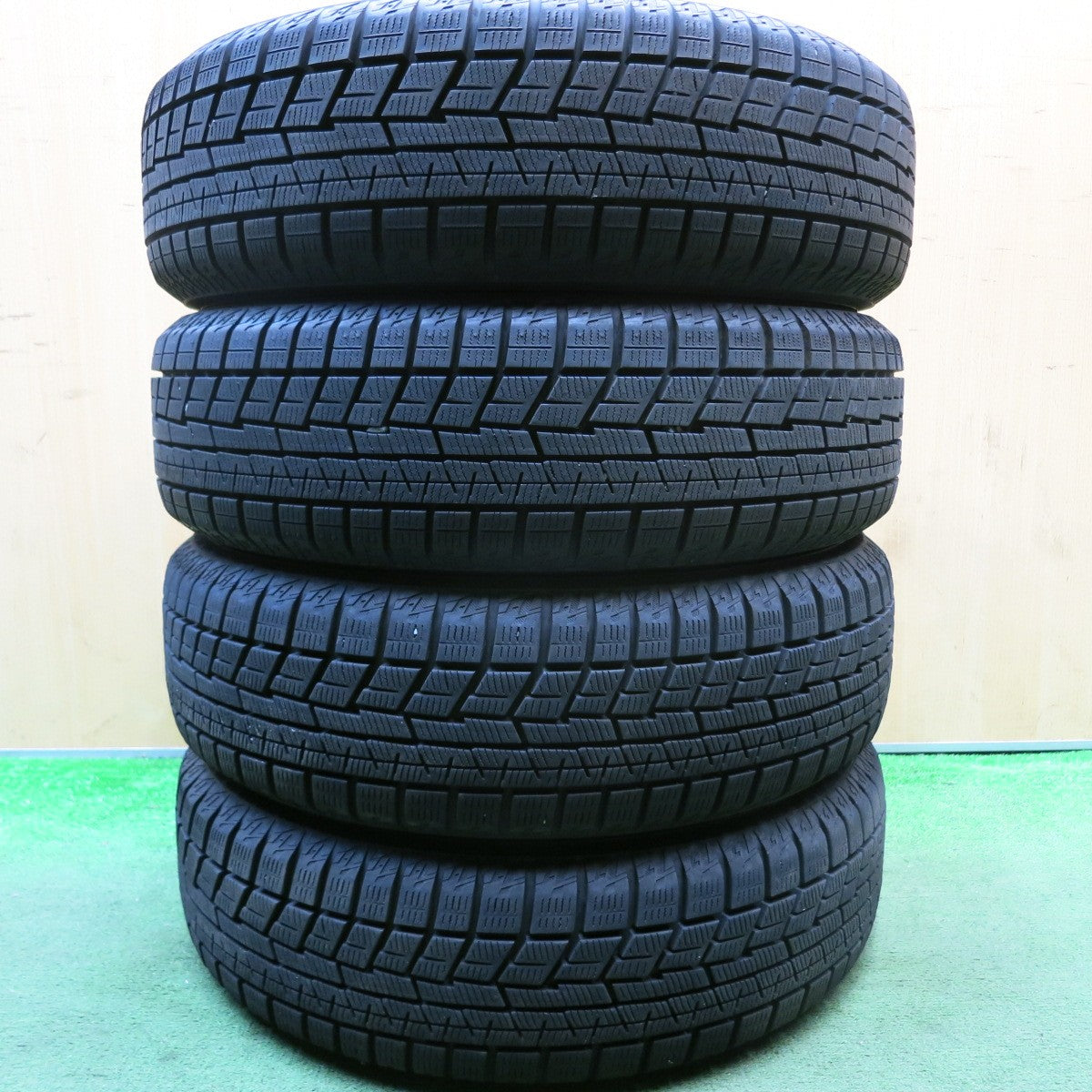 バリ溝!24年!9.5分★スタッドレス 155/65R14 ヨコハマ アイスガード iG60 スチール ホイール 14インチ PCD100/4H★5092805HAス