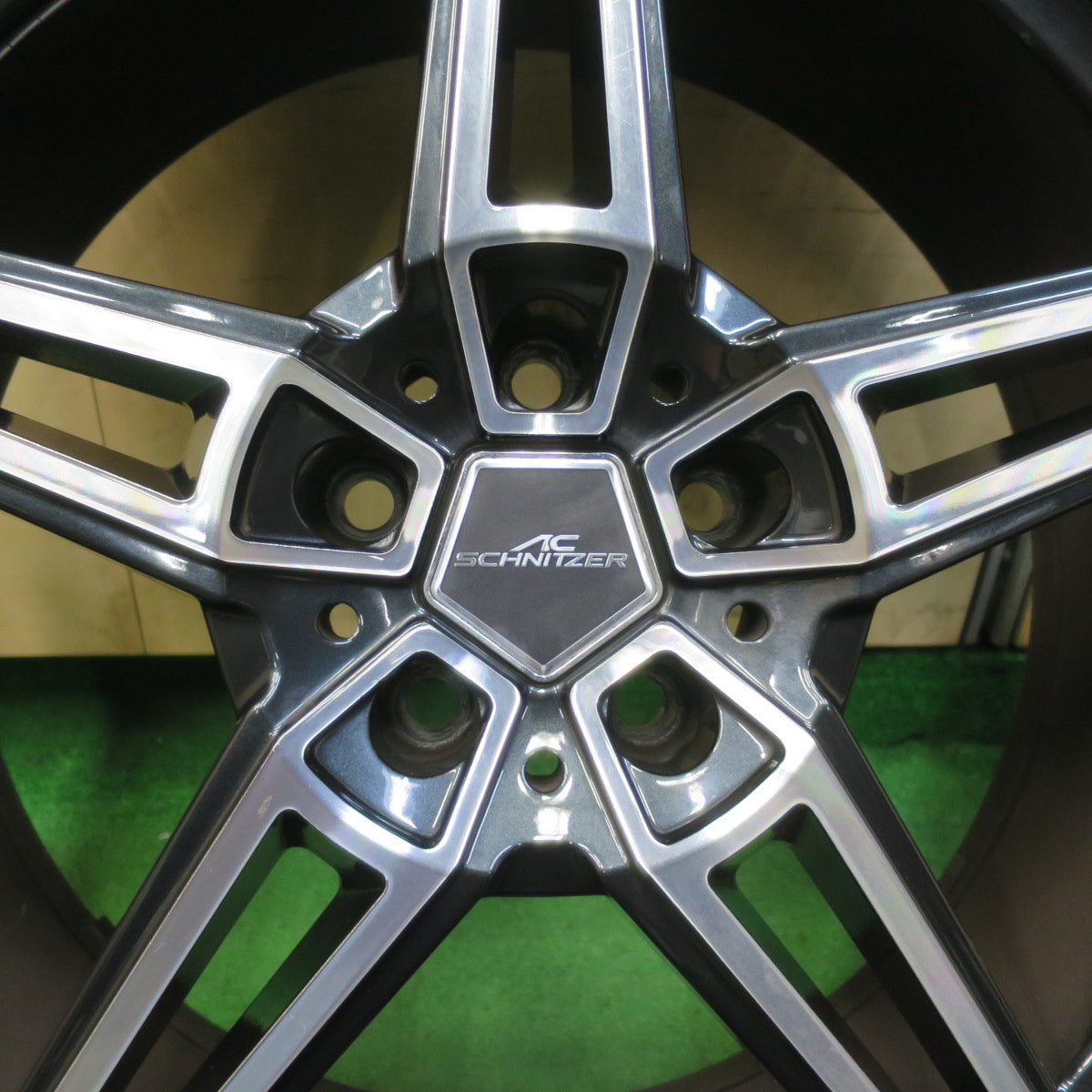 バリ溝!21年!キレイ!9分★BMW 等 AC SCHNITZER AC1 245/45R20 スタッドレス ミシュラン X-ICE SNOW SUV シュニッツァー 20インチ PCD112/5H★5062701イス