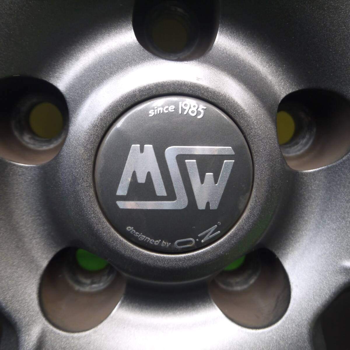 バリ溝!キレイ!8.5分★BMW 等 MSW 77 O・Z 205/60R16 スタッドレス ダンロップ ウインターマックス WM01 16インチ OZ PCD112/5H★5022809Hス