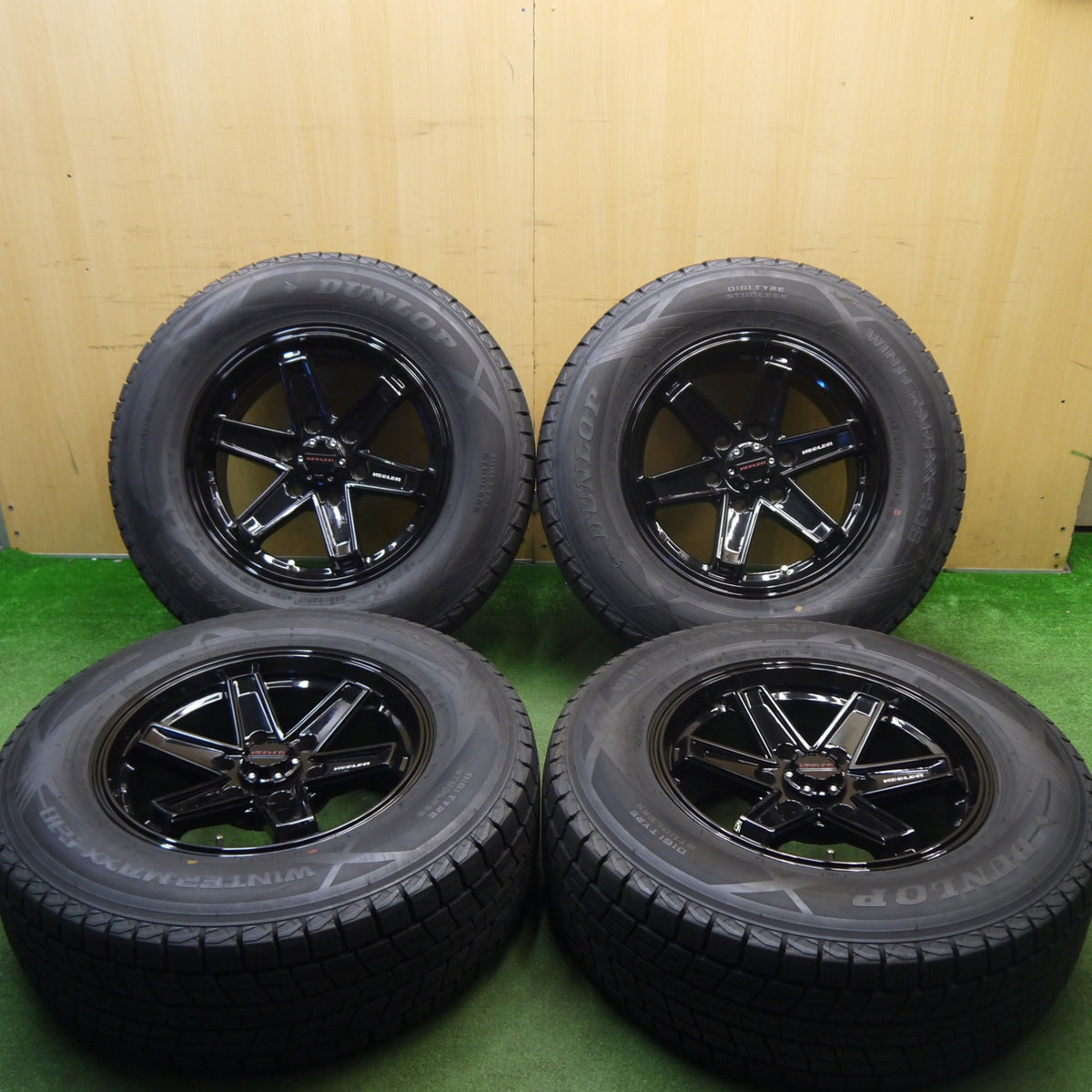 バリ溝!キレイ!9.5分★KEELER TACTICS 265/65R17 スタッドレス ダンロップ ウインターマックス SJ8 SJ8+ キーラー タクティクス 17インチ PCD139.7/6H★6021002Hス