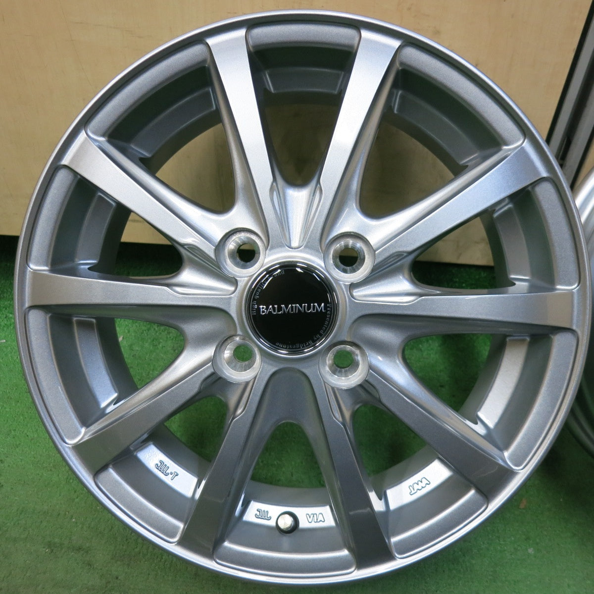未使用★BALMINUM LS10 バルミナ 14インチ ホイール 14×4.5J PCD100/4H★5061908SYホ