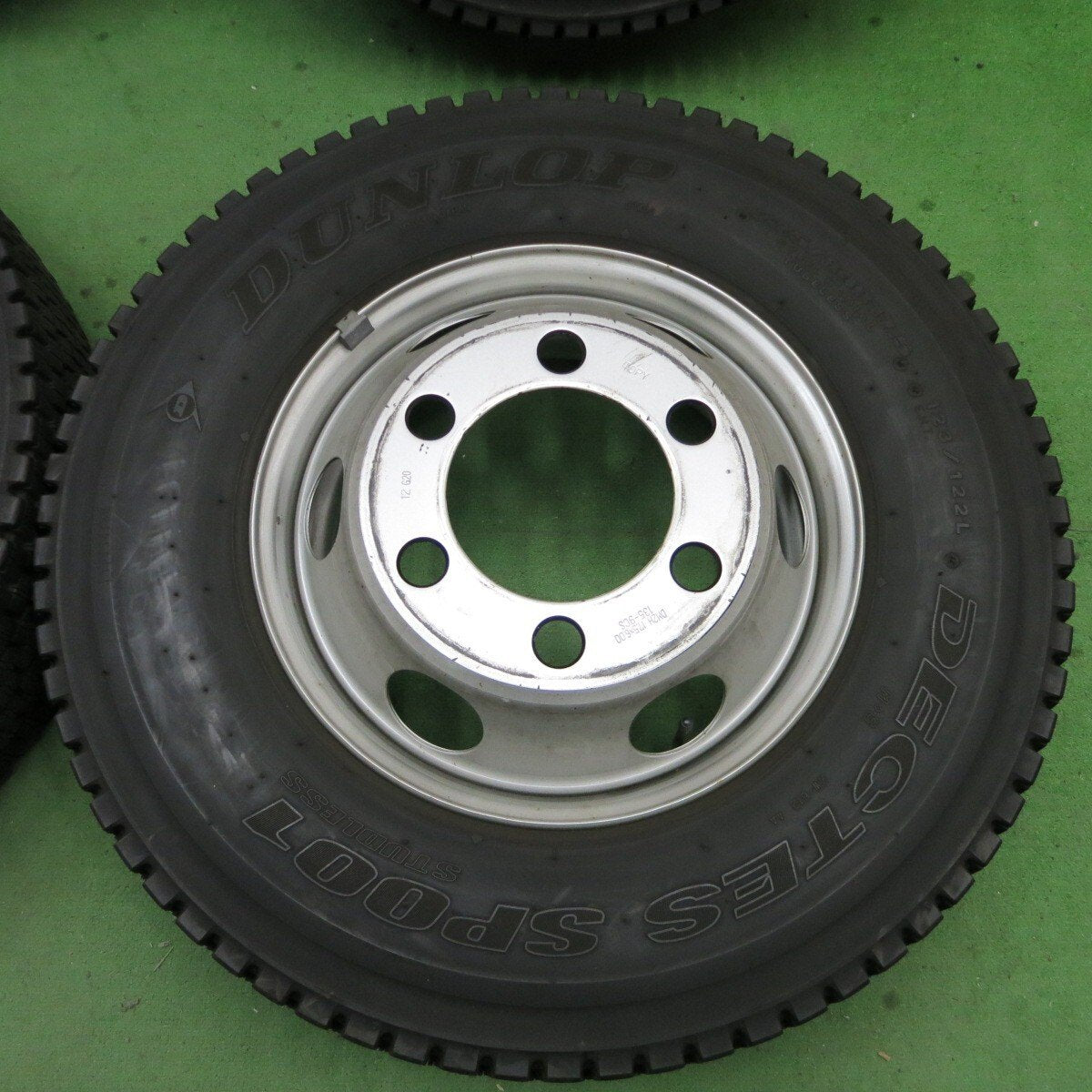4本 21年★トラック 225/80R17.5 123/122L スタッドレス ダンロップ SP001 TOPY スチール 135-9CS PCD222.25/6H★5021902ナス