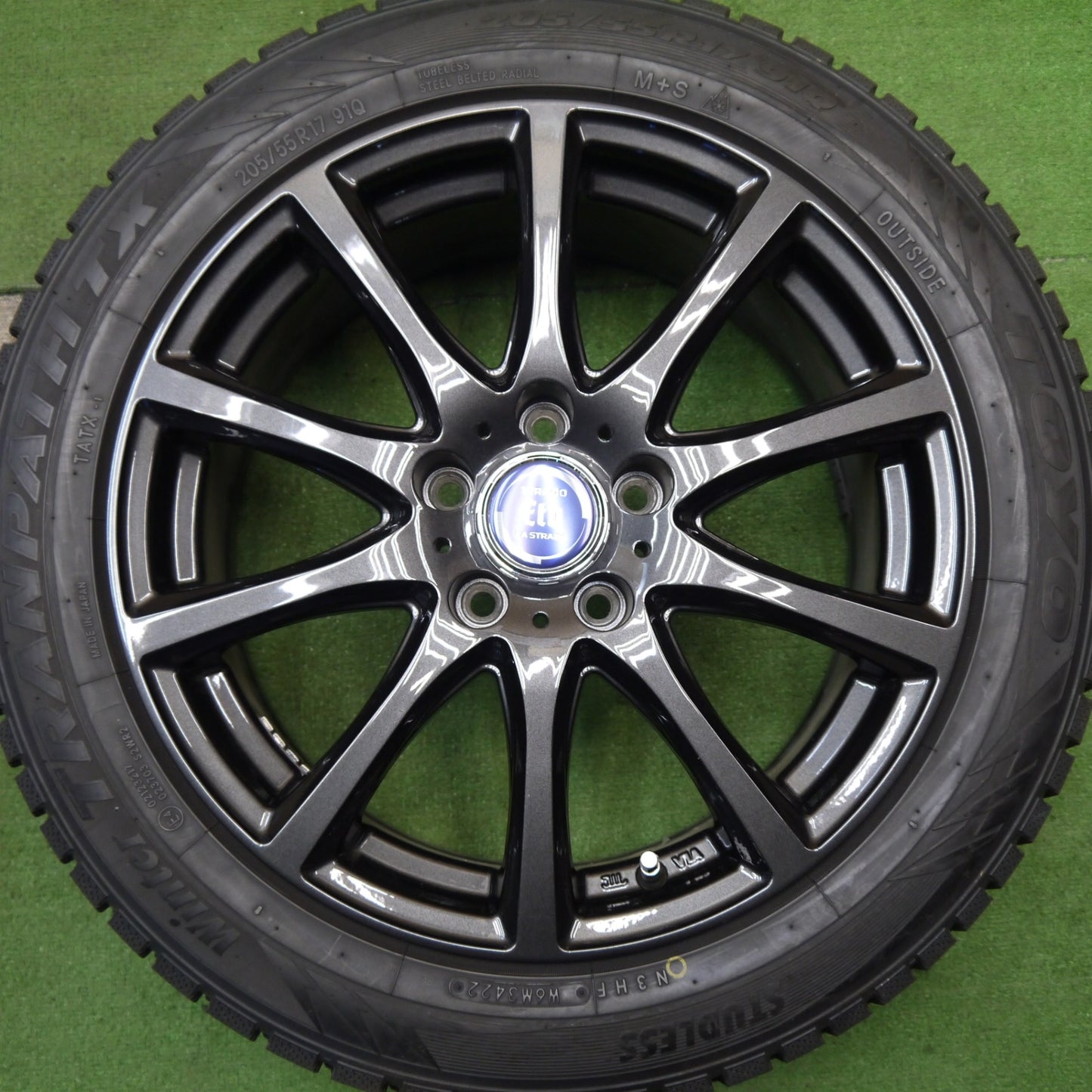超バリ溝!22年!キレイ!ほぼ10分★スタッドレス 205/55R17 トーヨー ウインター トランパス TX TIRADO Eta LA STRADA ティラード ラストラーダ 17インチ PCD114.3/5H★5052302Hス