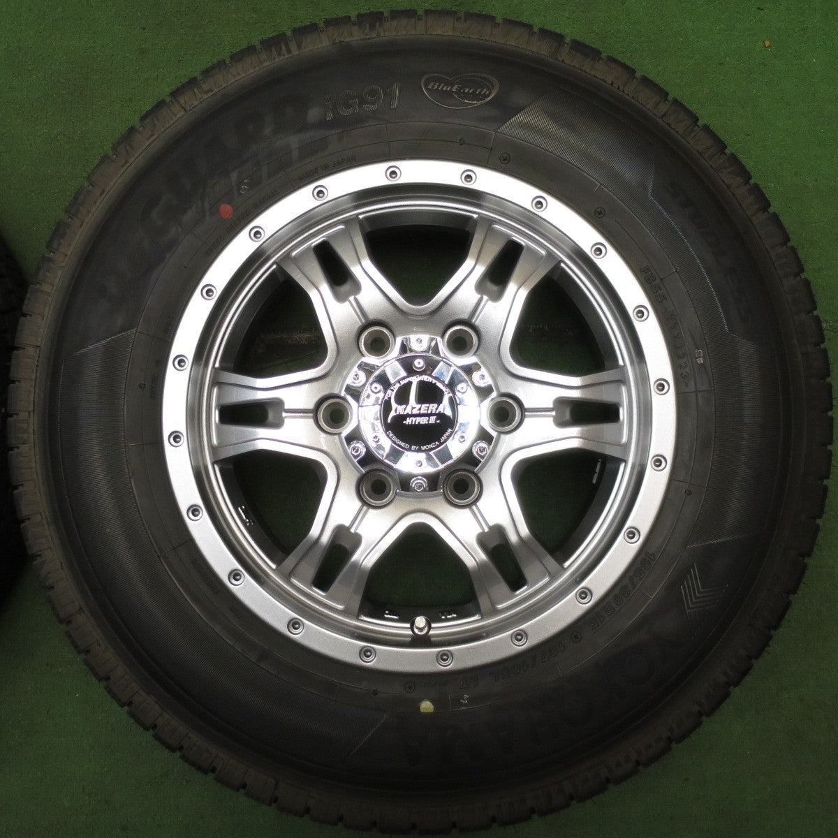 未使用!23年★スタッドレス 195/80R15 107/105L ヨコハマ アイスガード iG91 KAZERA HYPERⅢ MONZA カゼラ 15インチ PCD139.7/6H★5072503NJス