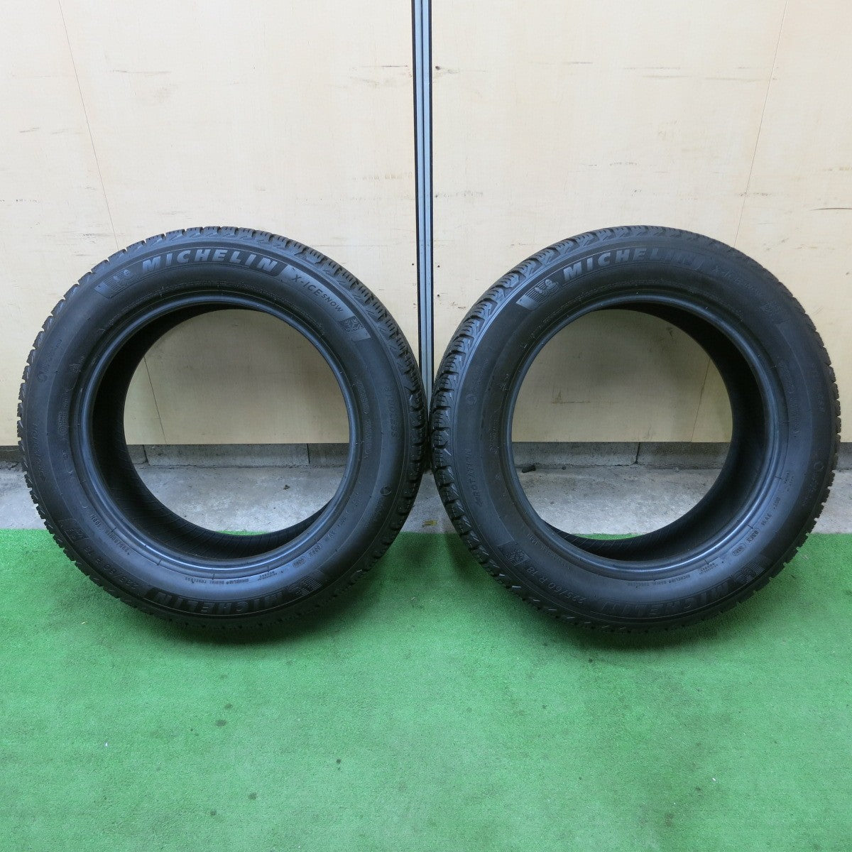 バリ溝!21年!9分!2本★スタッドレス 225/60R18 ミシュラン X-ICE SNOW タイヤ 18インチ レクサス NX RAV4 ハリアー 等★5052101ナスタ