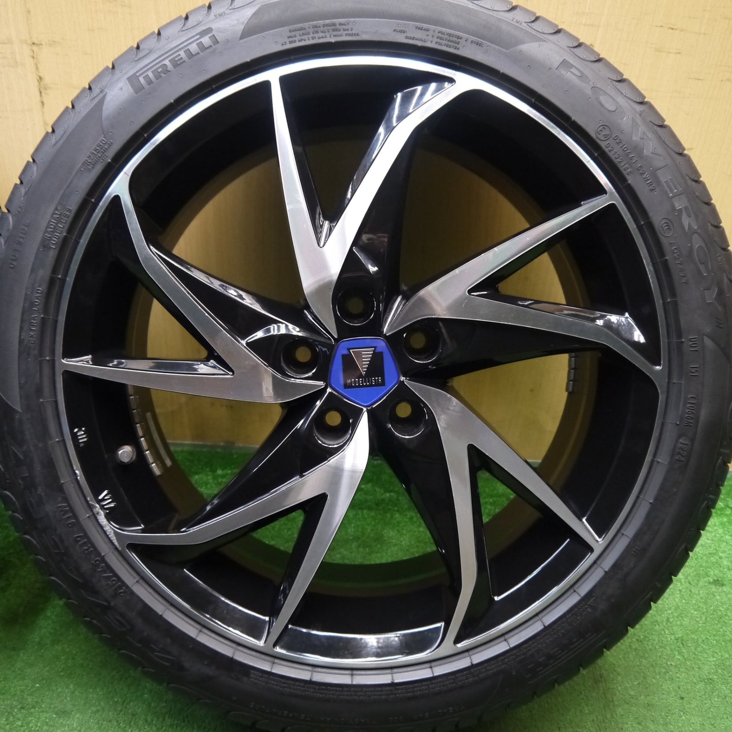 バリ溝!24年!ほぼ10分★トヨタ プリウス 純正 MODELLISTA ウイングダンサー8 215/45R17 ピレリ POWERGY モデリスタ Wingdancer8 PCD100/5H★5062309Hノ