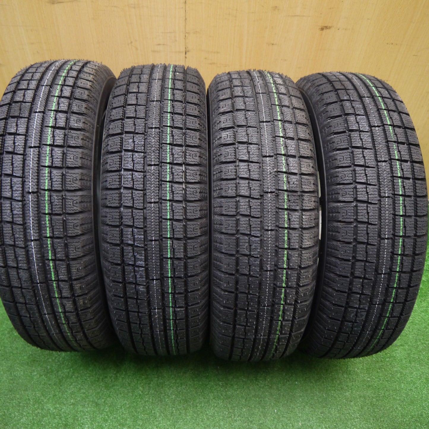 ほぼ未使用!キレイ★スタッドレス 165/65R14 トーヨー ガリット G5 社外 アルミ 14インチ ハスラー ソリオ 等 PCD100/4H★5103101Hス