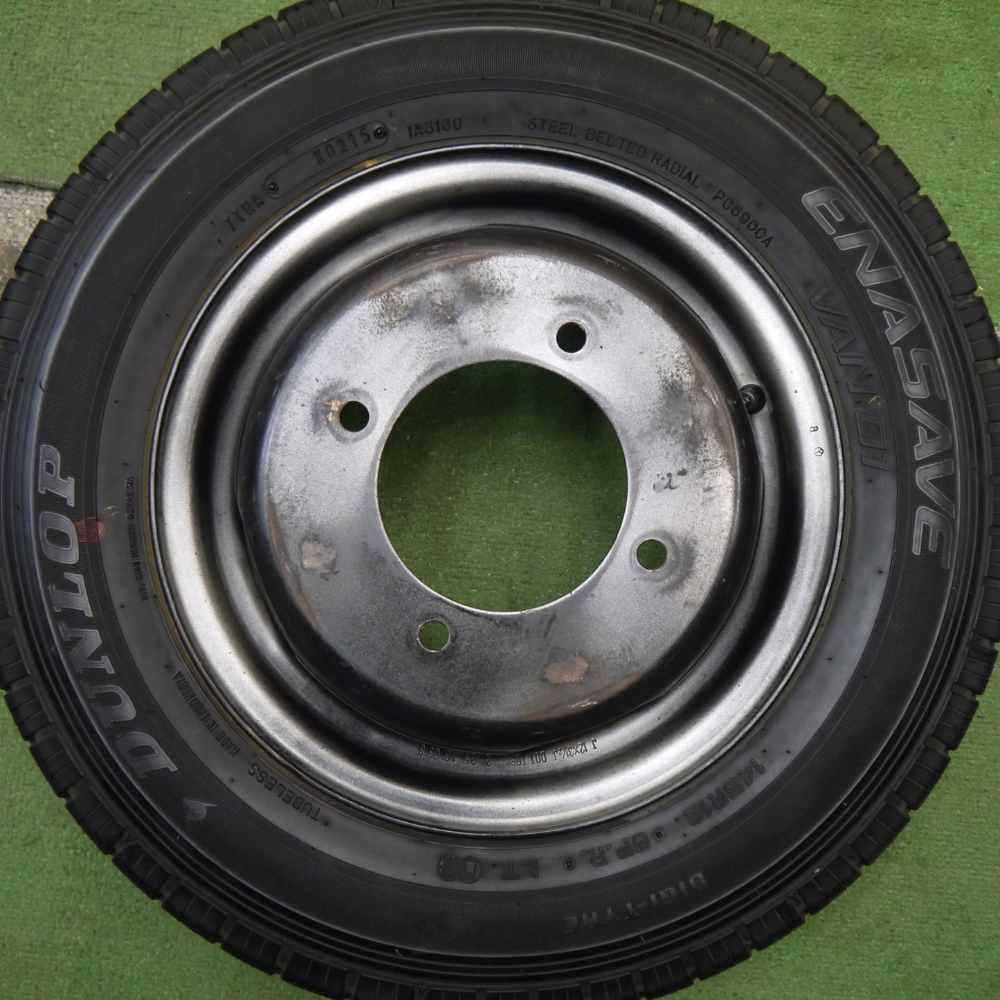 4本価格★トラック 145R12 6PR ダンロップ エナセーブ VAN01 TOPY スチール 12インチ PCD150/4H★5071503Hノ