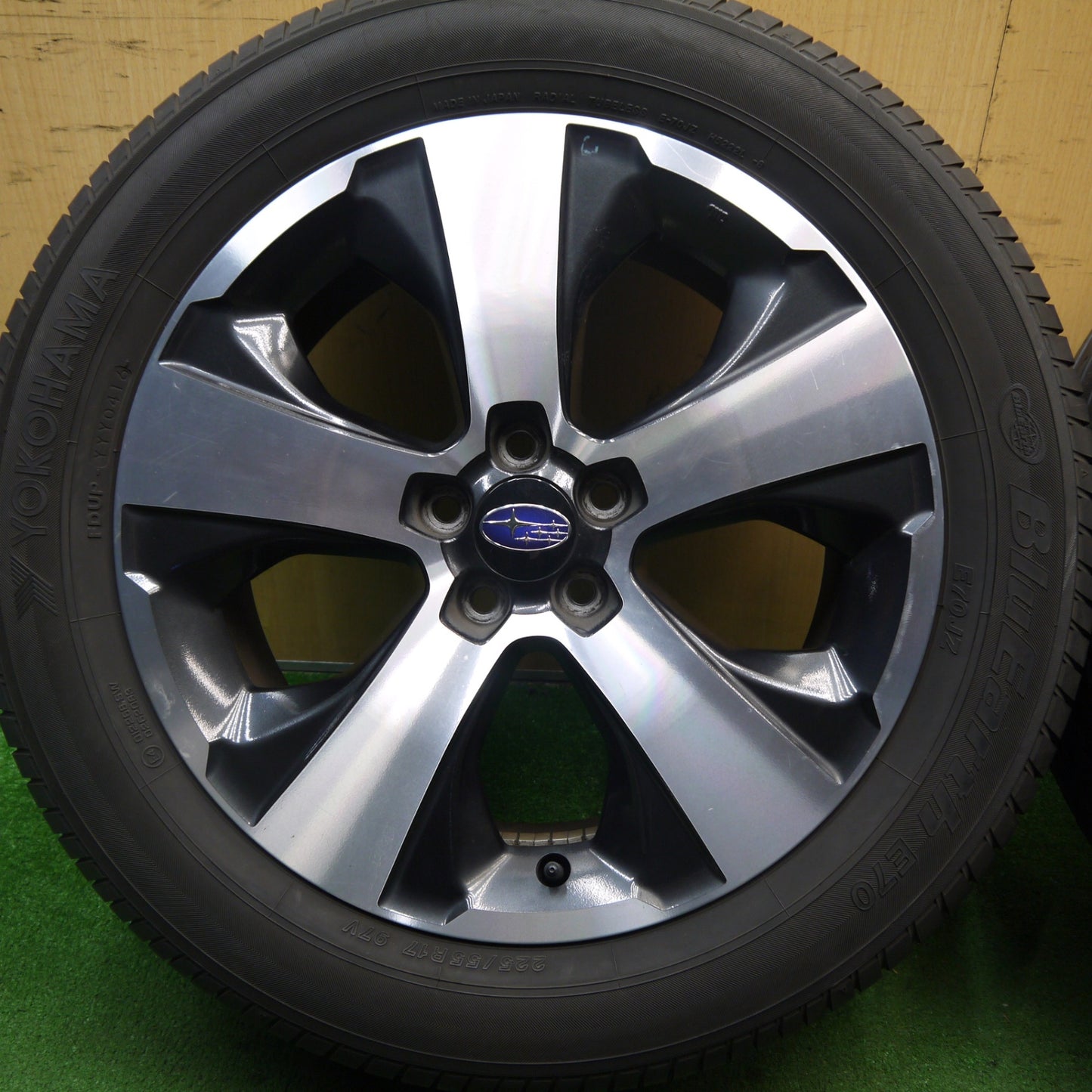 キレイ★スバル XV 純正 225/55R17 ヨコハマ ブルーアース E70 E70JZ ダンロップ エナセーブ RV504 17インチ PCD100/5H★5061305Hノ