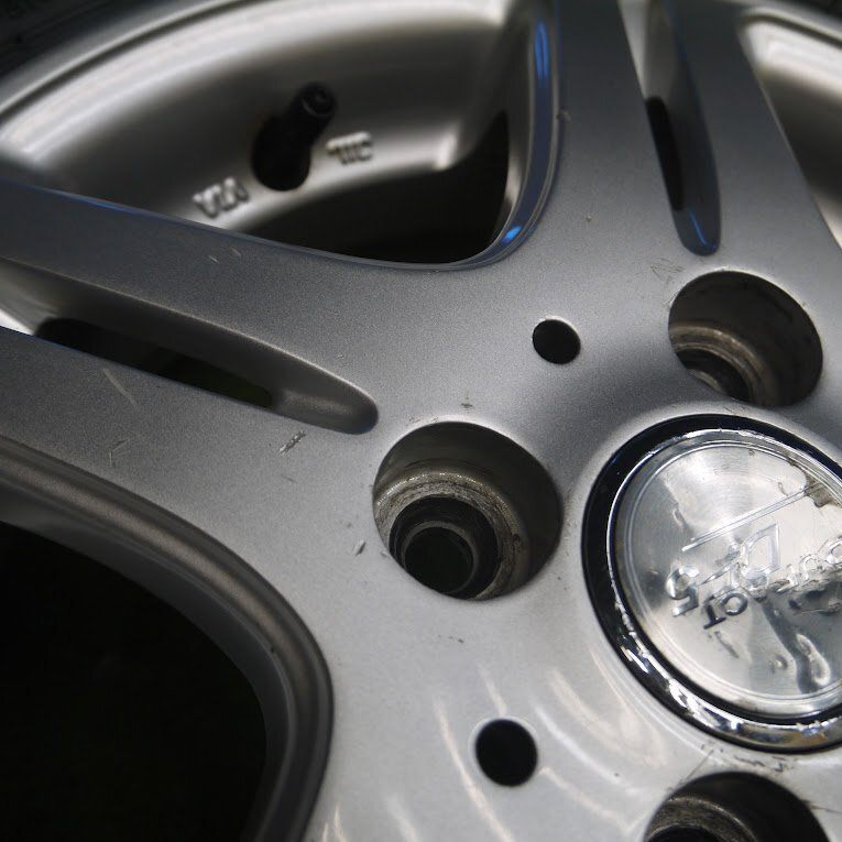タイヤほぼ未使用!21年★スタッドレス 145/80R13 ブリヂストン ブリザック VRX3 DUFACT DF5 PCD100/4H★4021602Hス