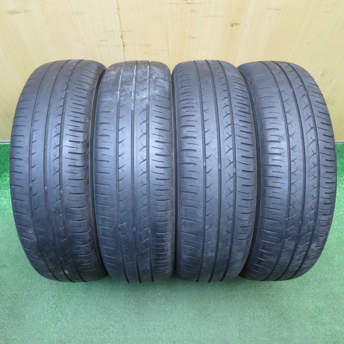 4本価格!22年★マツダ フレア クロスオーバー スズキ ハスラー 純正 165/60R15 ヨコハマ ブルーアース AE01 15インチ PCD100/4H★6021103NJノ
