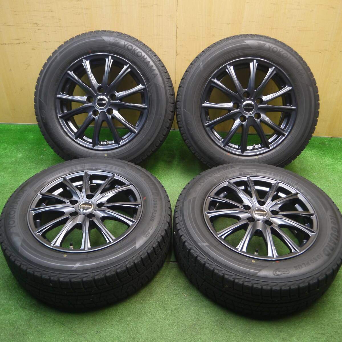 バリ溝!キレイ!9分★スタッドレス 205/65R16 ヨコハマ アイスガード iG50 プラス WAREN ヴァーレン 16インチ PCD114.3/5H★5013114Hス