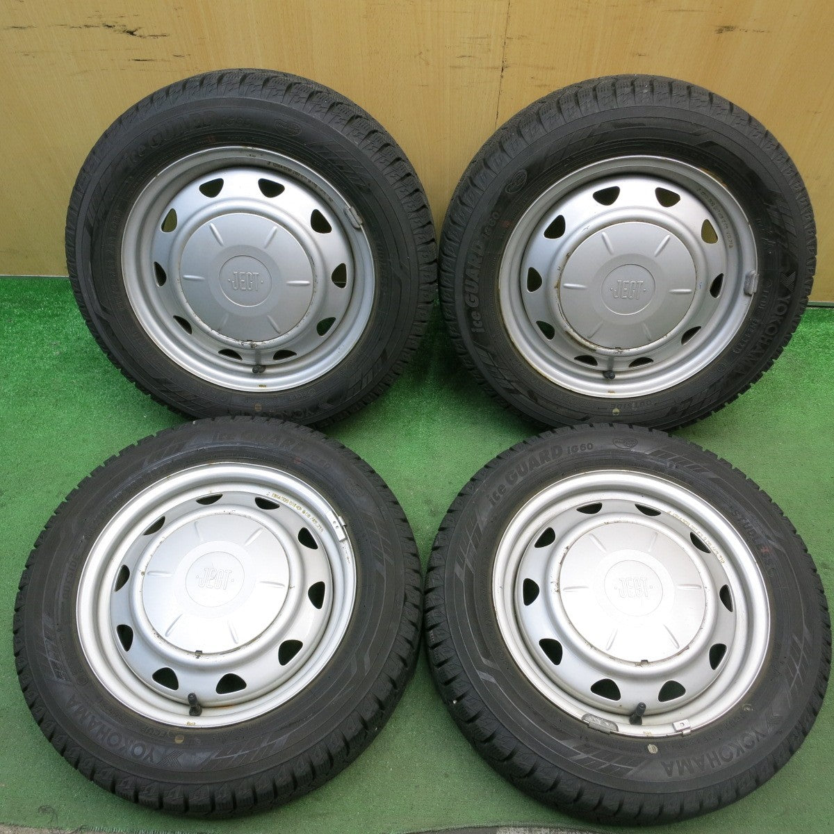 バリ溝!21年!9分★スタッドレス 155/65R13 ヨコハマ アイスガード iG60 JECT スチール ホイール 13インチ PCD 100 110 114.3/4H マルチ★5092809HAス