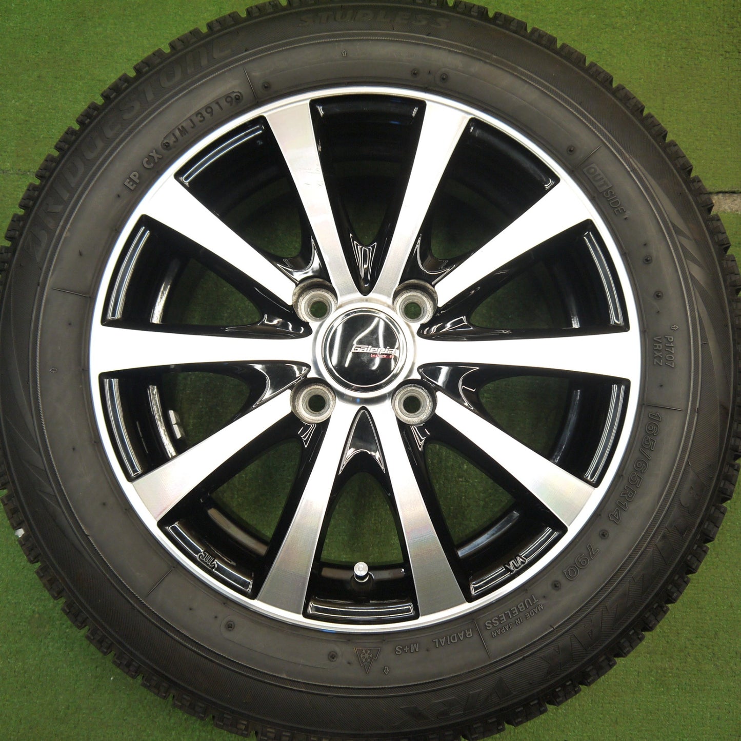 キレイ★スタッドレス 165/65R14 ブリヂストン ブリザック VRX Galeria GS01 ガレリア 14インチ ハスラー ソリオ 等 PCD100/4H★5042805Hス