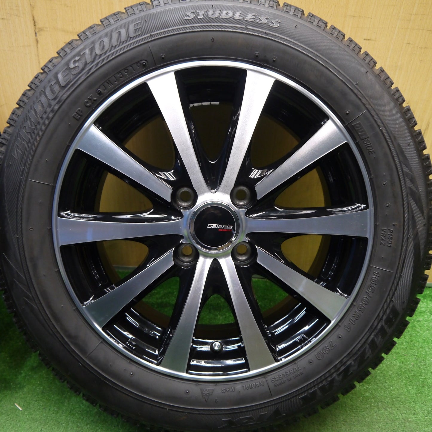 キレイ★スタッドレス 165/65R14 ブリヂストン ブリザック VRX Galeria GS01 ガレリア 14インチ ハスラー ソリオ 等 PCD100/4H★5042805Hス