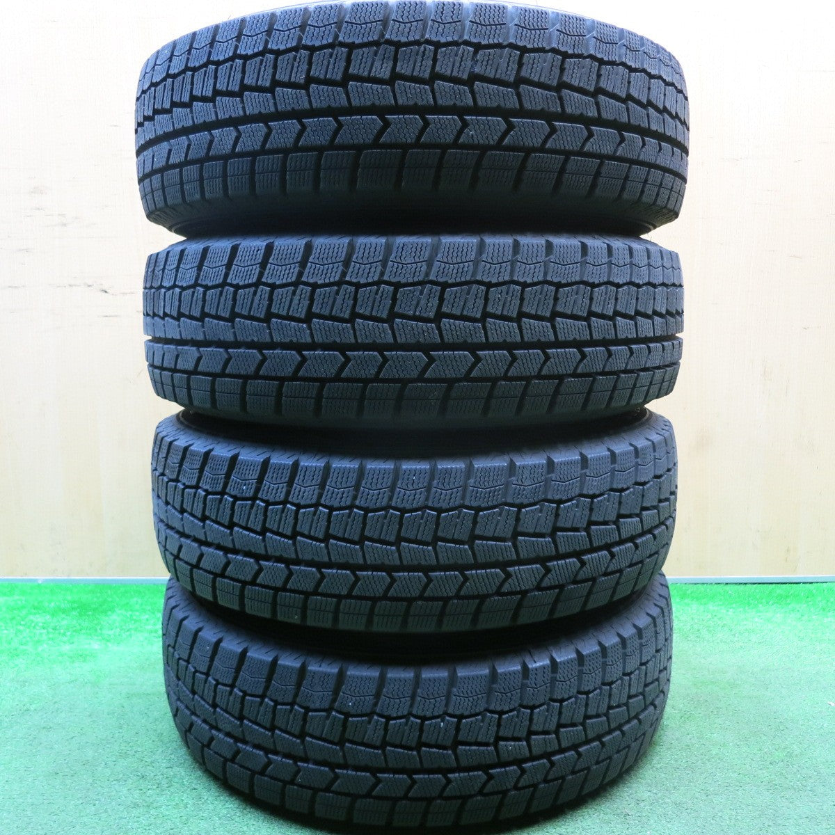 バリ溝!21年!キレイ!9.5分★スタッドレス 175/70R14 ダンロップ ウインターマックス WM02 G-SPEED Gスピード 14インチ PCD100/4H★5121301HAス