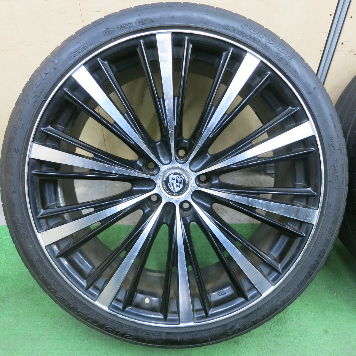 4本価格★245/35R20 PERFORMANCE WHEELS アプタニー SPORT macro RA30 パフォーマンス ホイール 20インチ PCD114.3/5H★5042908ナノ