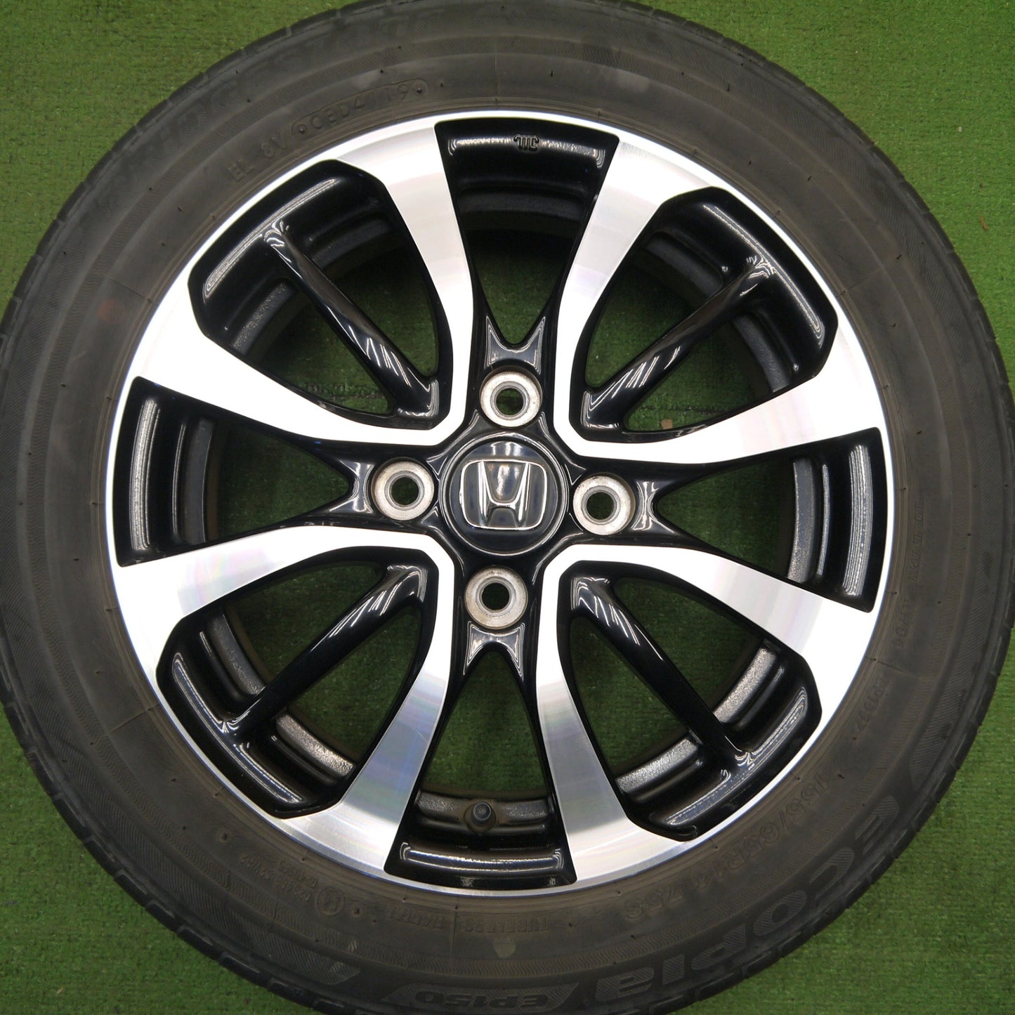 キレイ★ホンダ N-BOX カスタム 純正 155/65R14 ブリヂストン エコピア EP150 14インチ PCD100/4H★5042104Hノ