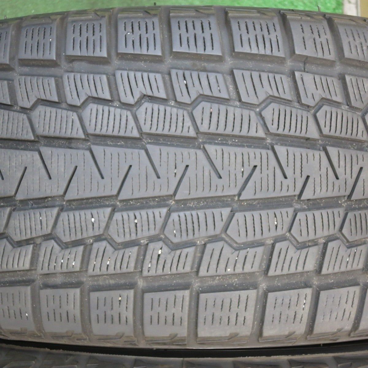 センサー付 バリ溝 綺麗 9分★レクサス等 235/55R18 スタッドレス ヨコハマ G075 LA STRADA 阿部商会 PCD114.3/5H★4020915KKス