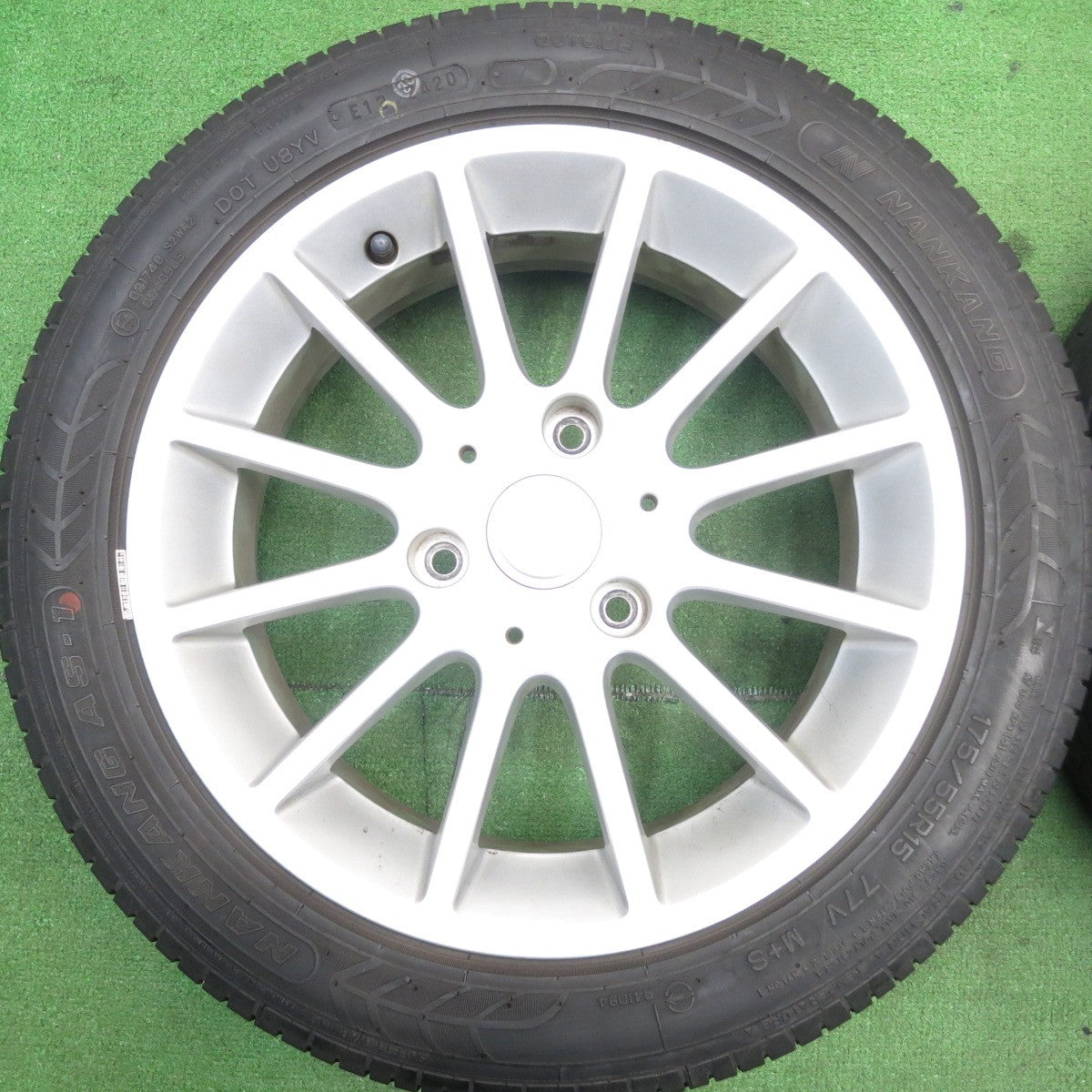 バリ溝!8.5分★ベンツ スマート フォーツー 純正 155/60R15 175/55R15 ナンカン AS-1 15インチ PCD112/3H★5051609AKノ