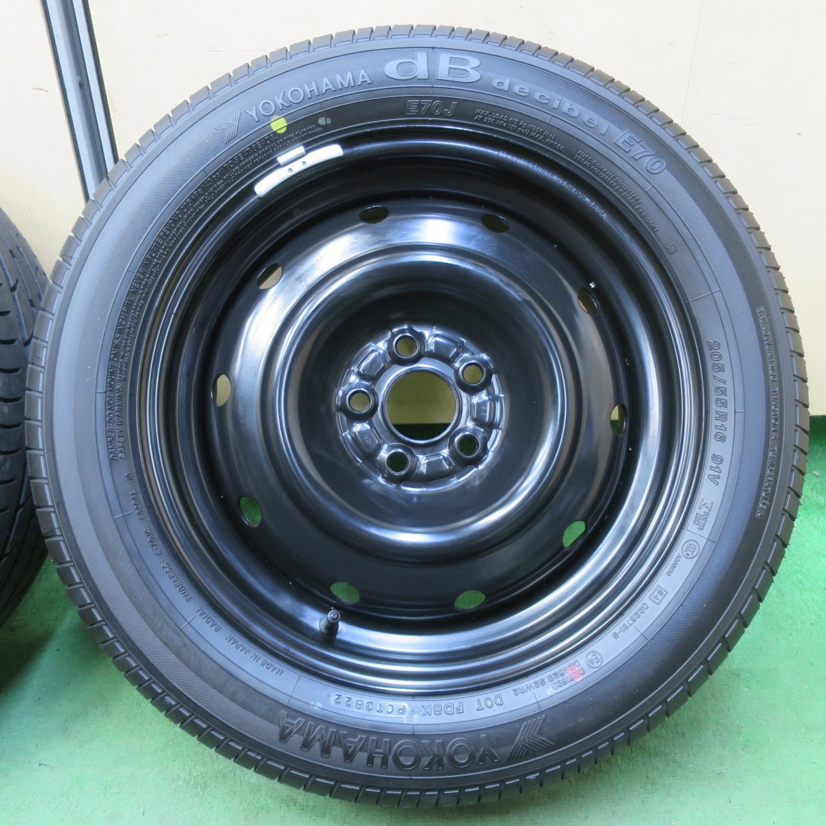新車外し!22年★トヨタ GR86 ZN8 RC 純正 スチール 205/55R16 ヨコハマ dBデシベル E70 E70J 16インチ PCD100/5H★5072502イノ