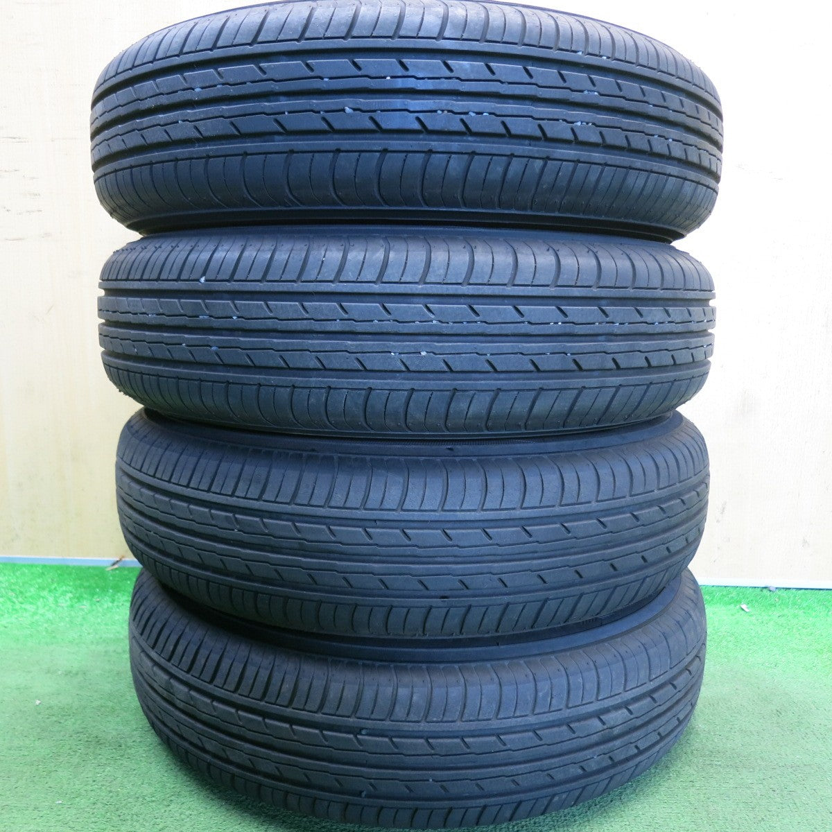 バリ溝!24年!ほぼ10分◎145/80R13 ヨコハマ BluEarth-ES ES32 STYLE PRASINO DUKE スタイル プラシノ 13インチ PCD100/4H◎6081302HAノ