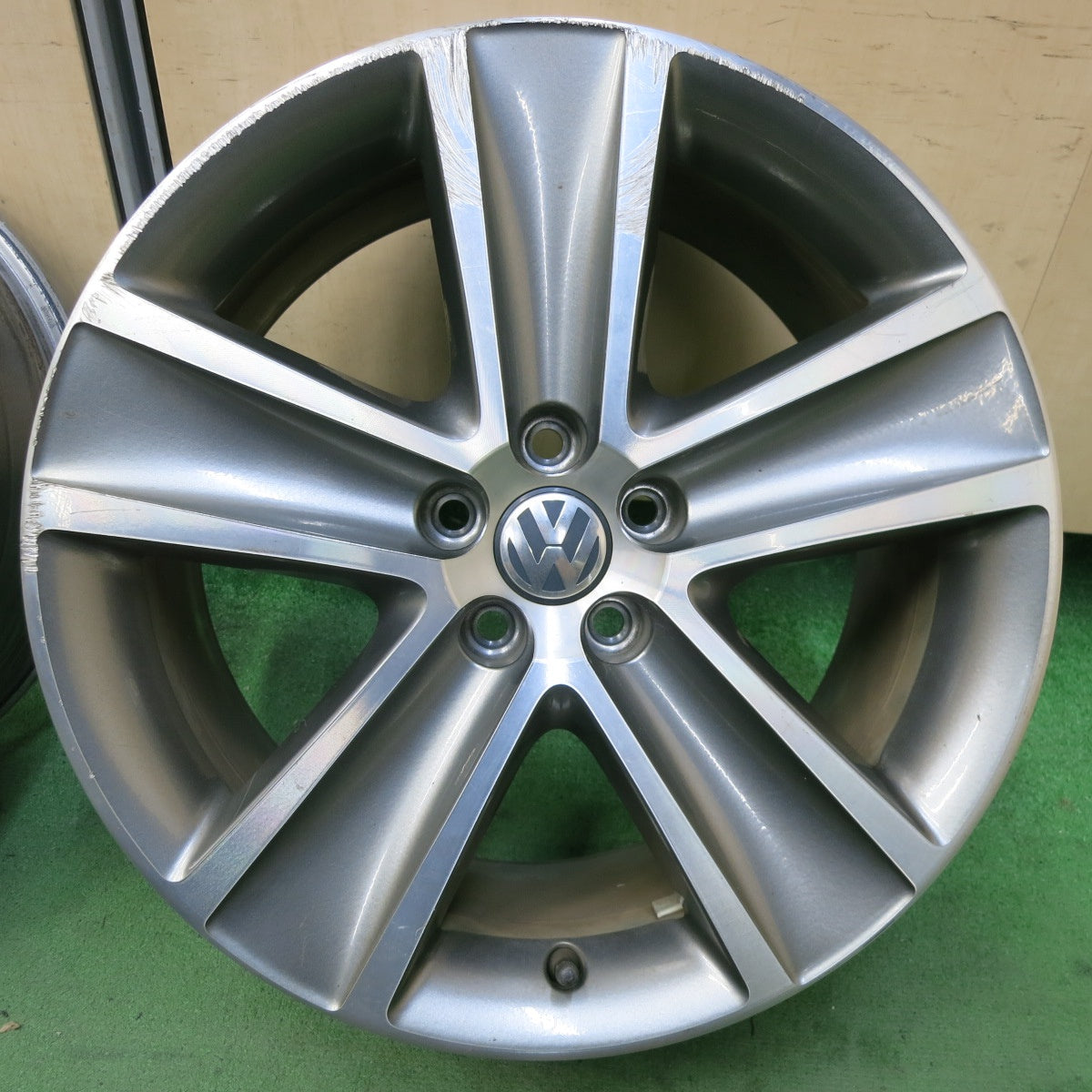 4本価格★ワーゲン クロス ポロ 純正 BORBET ホイール 17インチ 17×7.5J ボルベット PCD100/5H★5062404SYホ