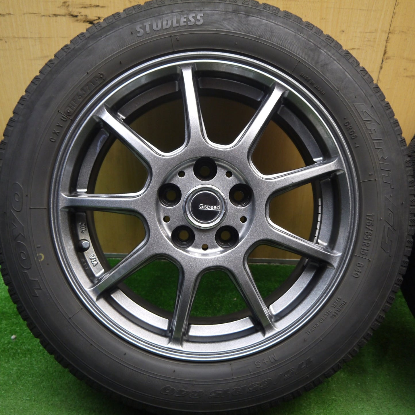4本価格★シエンタ 等 175/65R15 スタッドレス トーヨー ガリット G5 G.speed Gスピード 15インチ PCD100/5H★5052604Hス